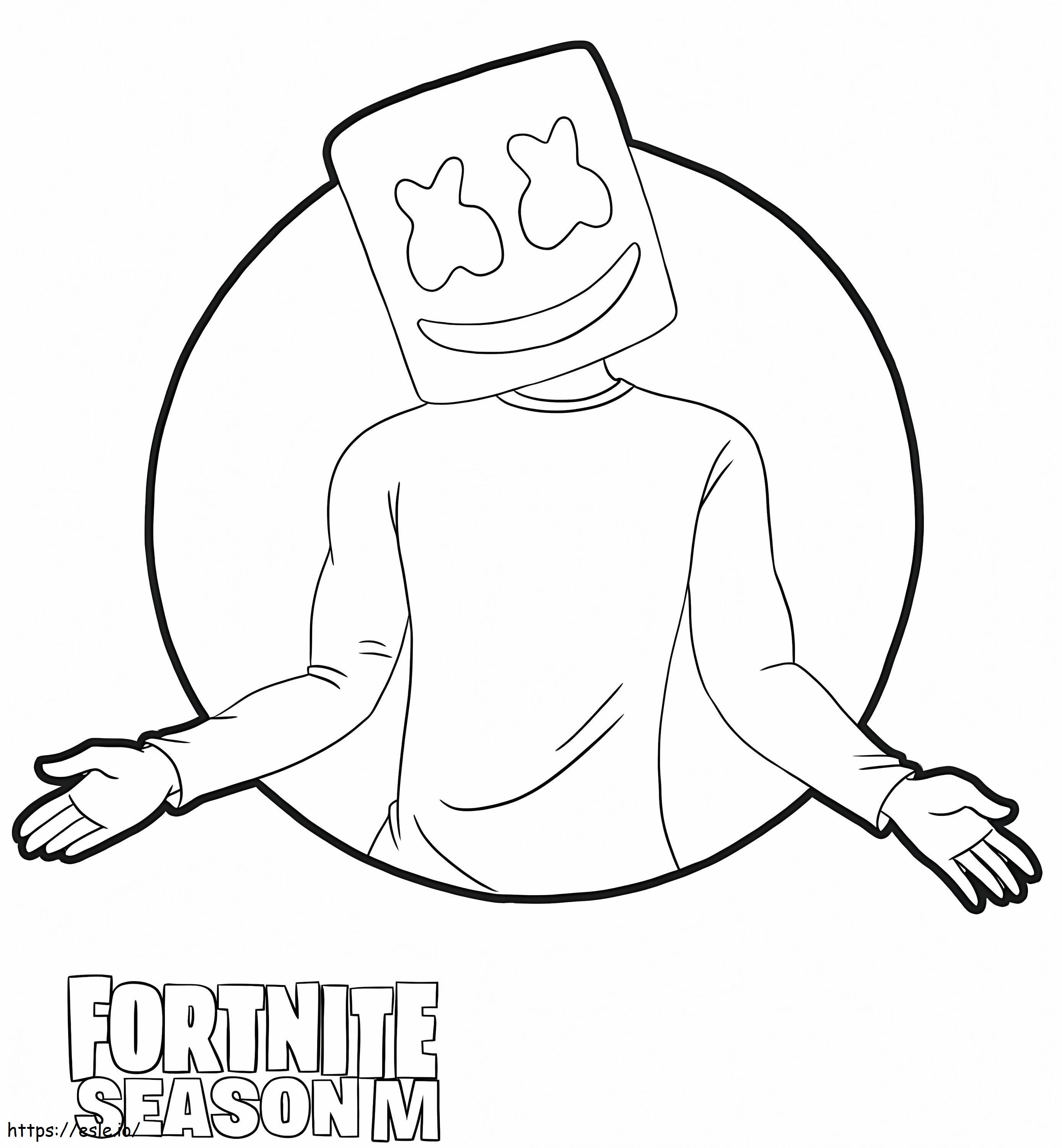 Marshmello 5 coloring page
