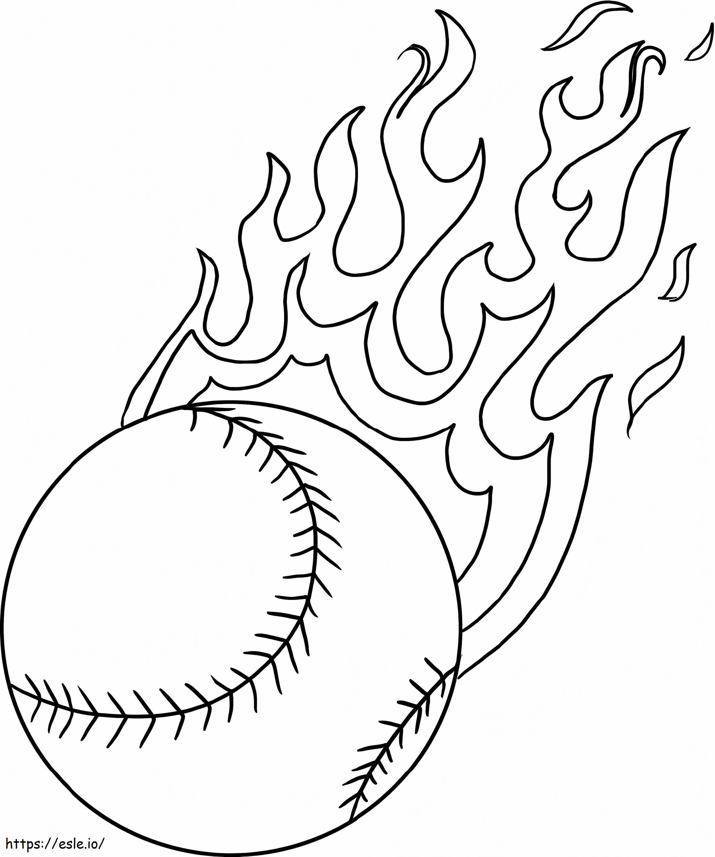 1561777705 Ball On Fire coloring page