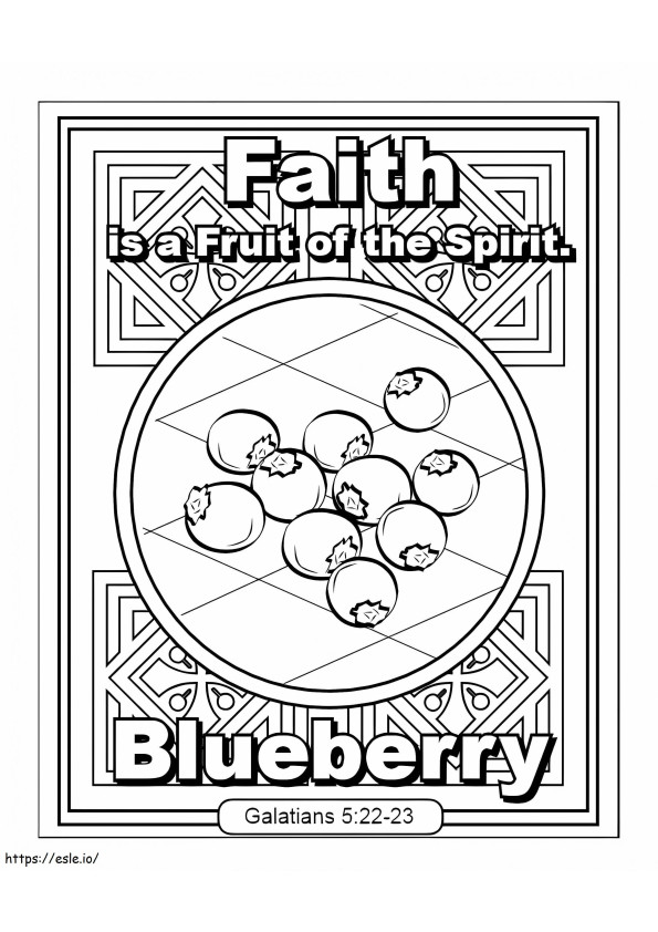 Faith Fruit Of The Spirit coloring page