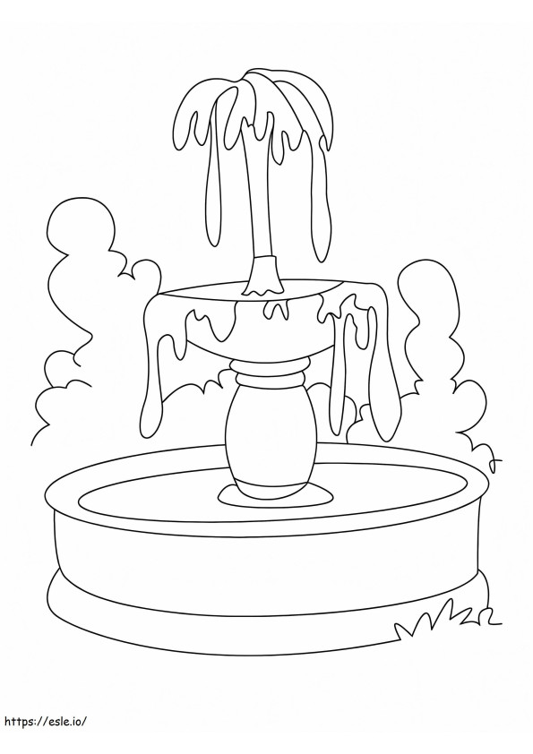 Fountain To Print coloring page
