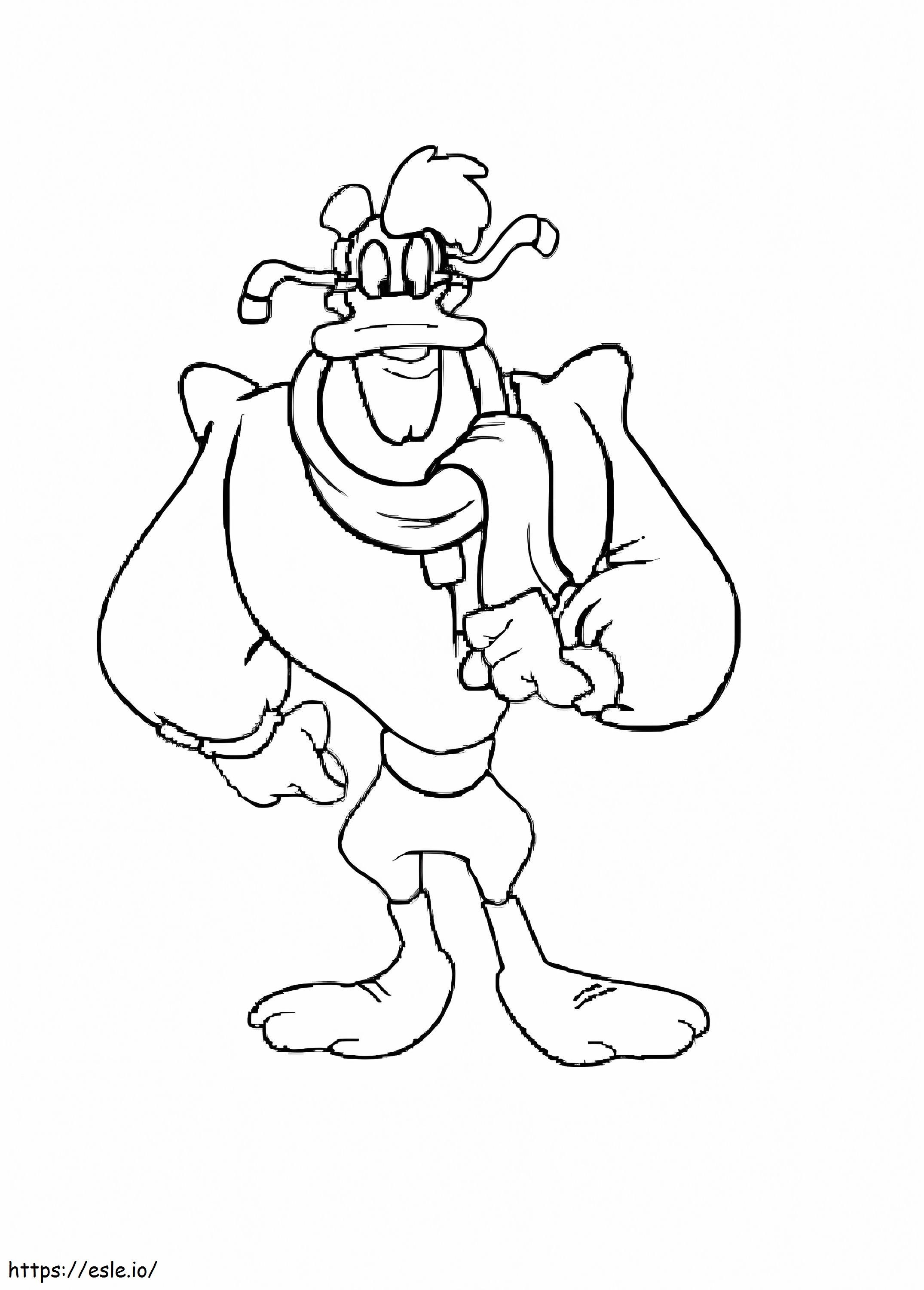 Launchpad McQuack From Darkwing Duck coloring page