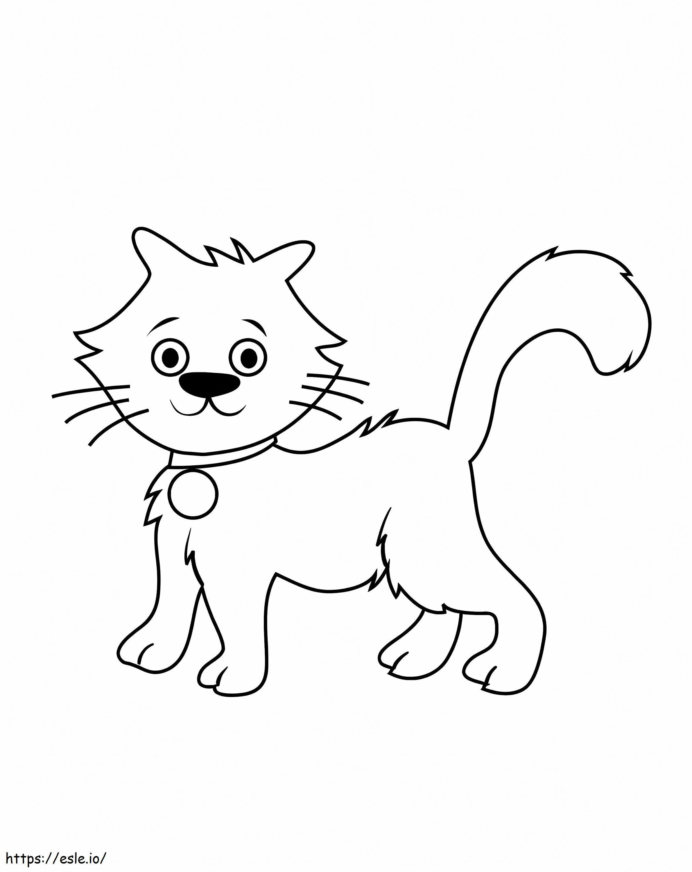 Coloriage Beau chat à imprimer dessin