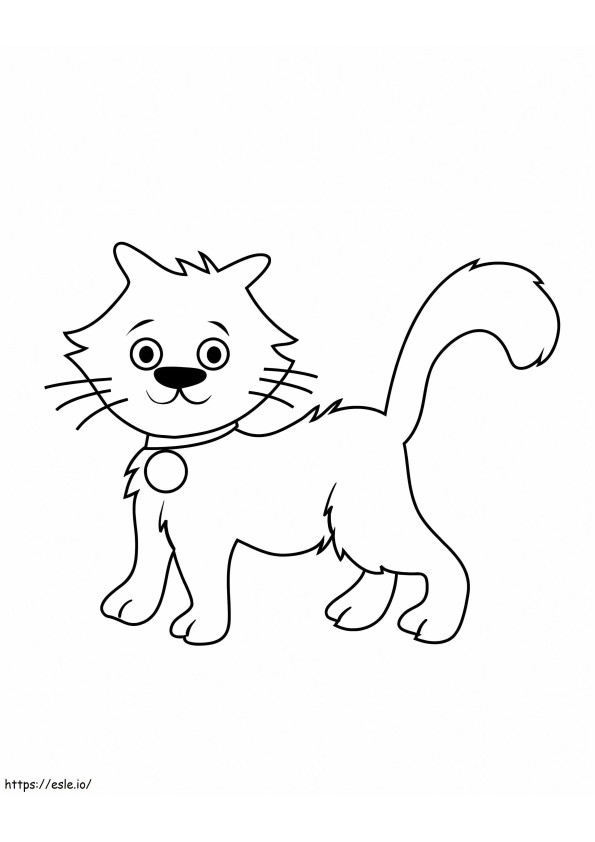 Beautiful Cat coloring page
