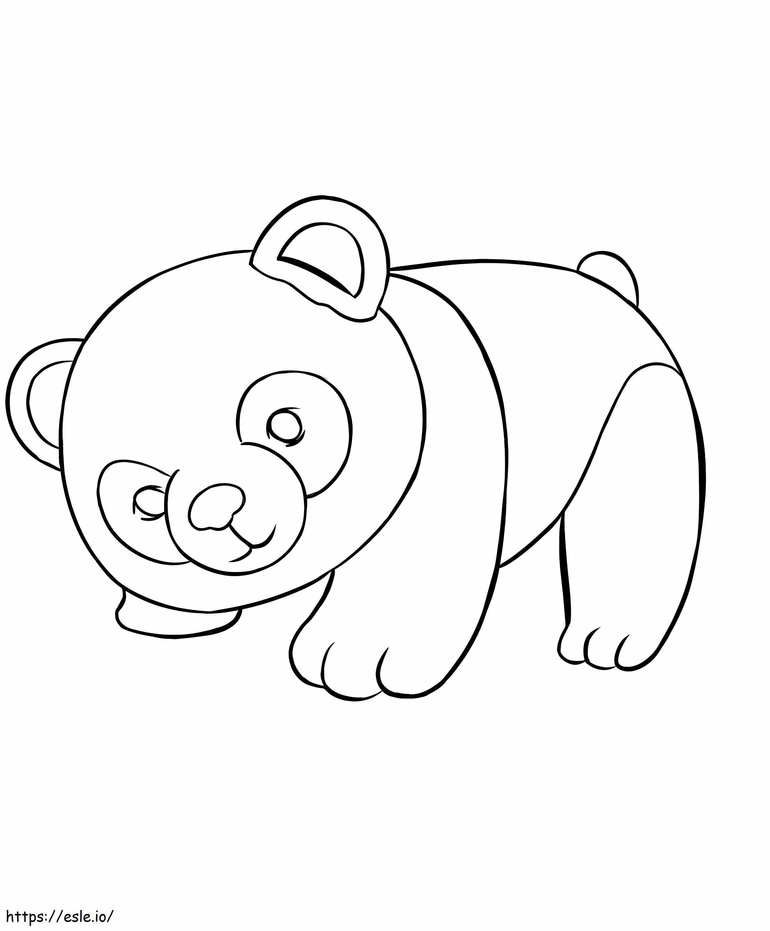 Panda legal para colorir