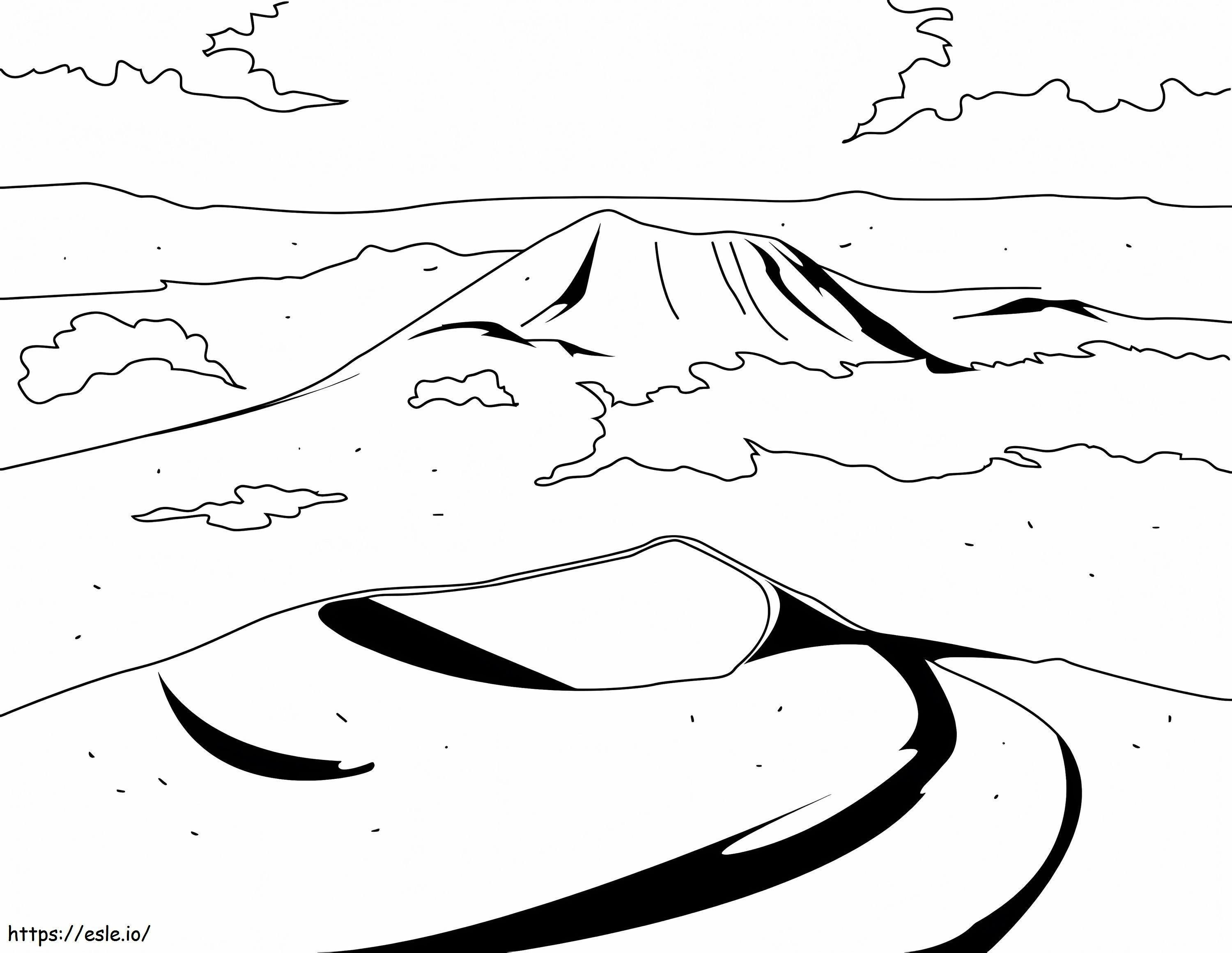 The Dormant Volcano coloring page