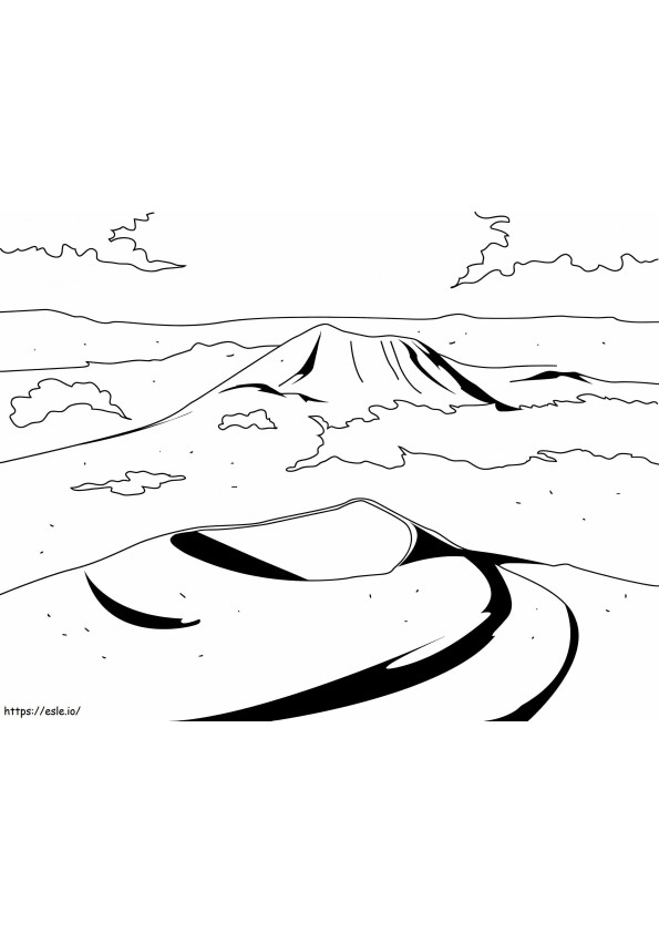The Dormant Volcano coloring page