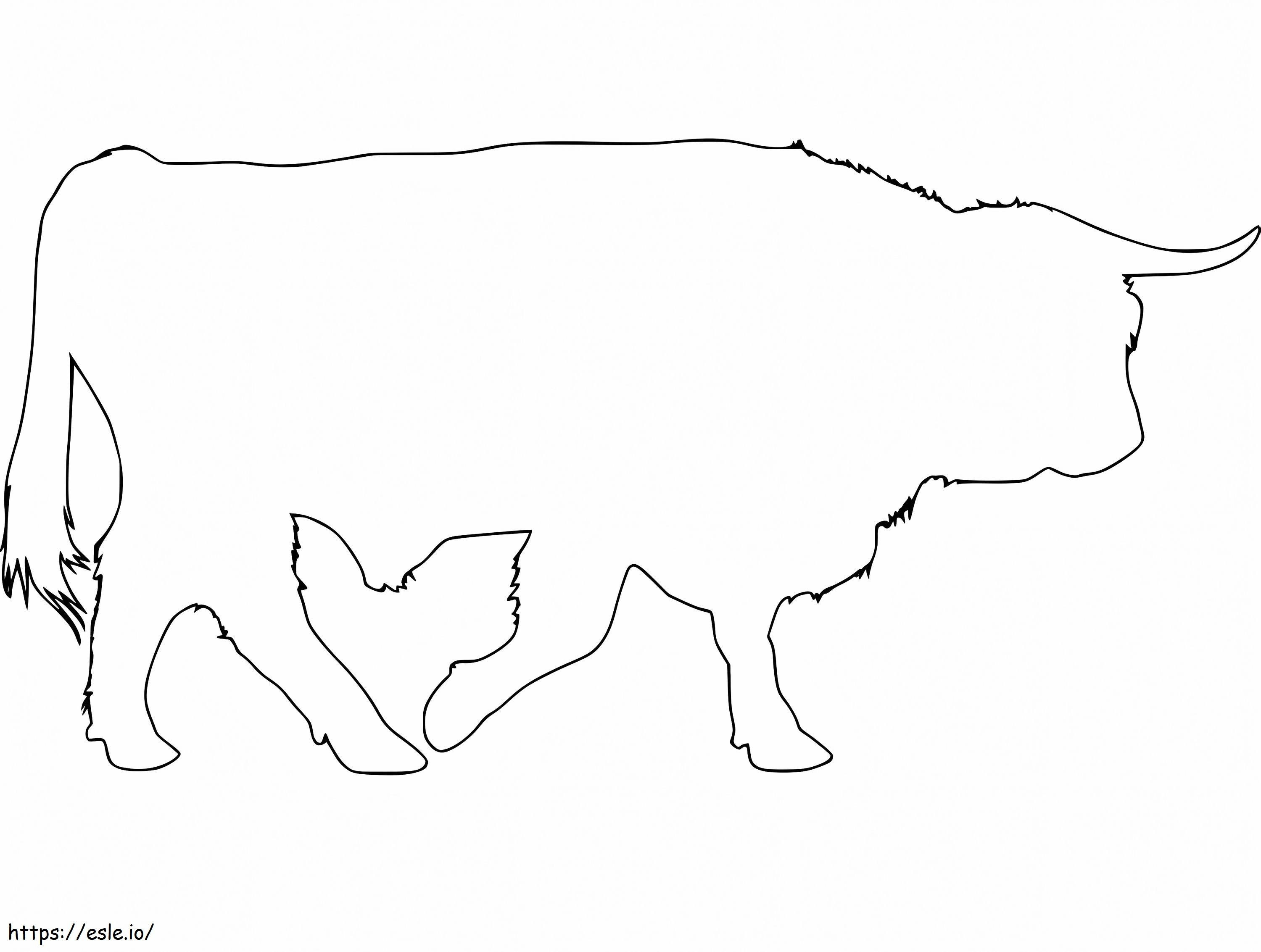 Ox Outline coloring page
