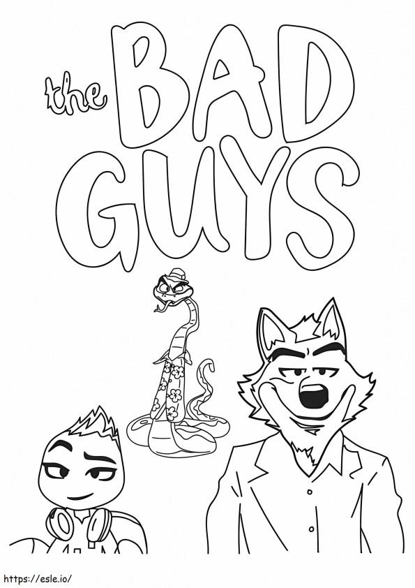 Tulosta The Bad Guys värityskuva