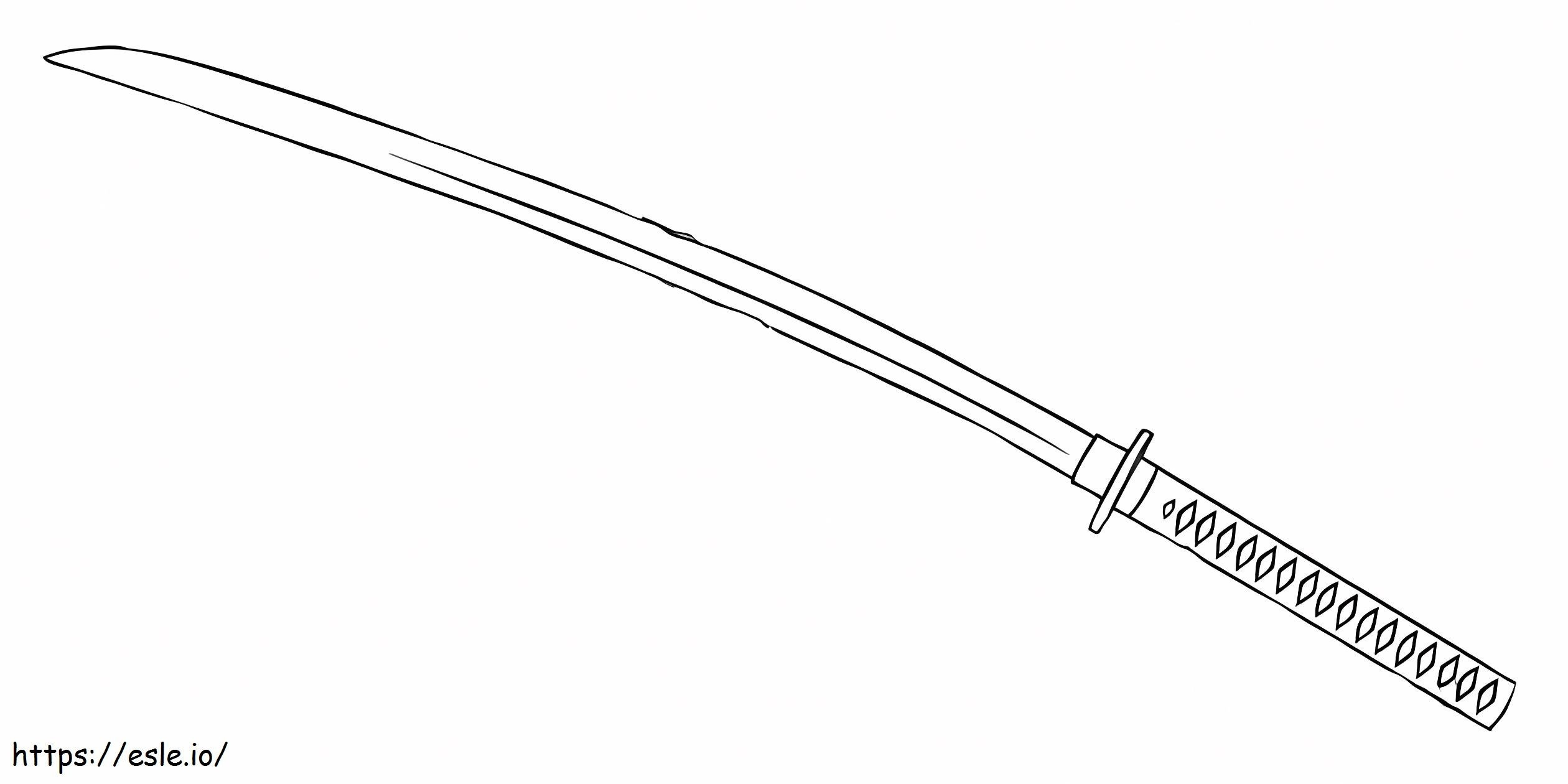 Dibujos para colorear espada 5 para colorear