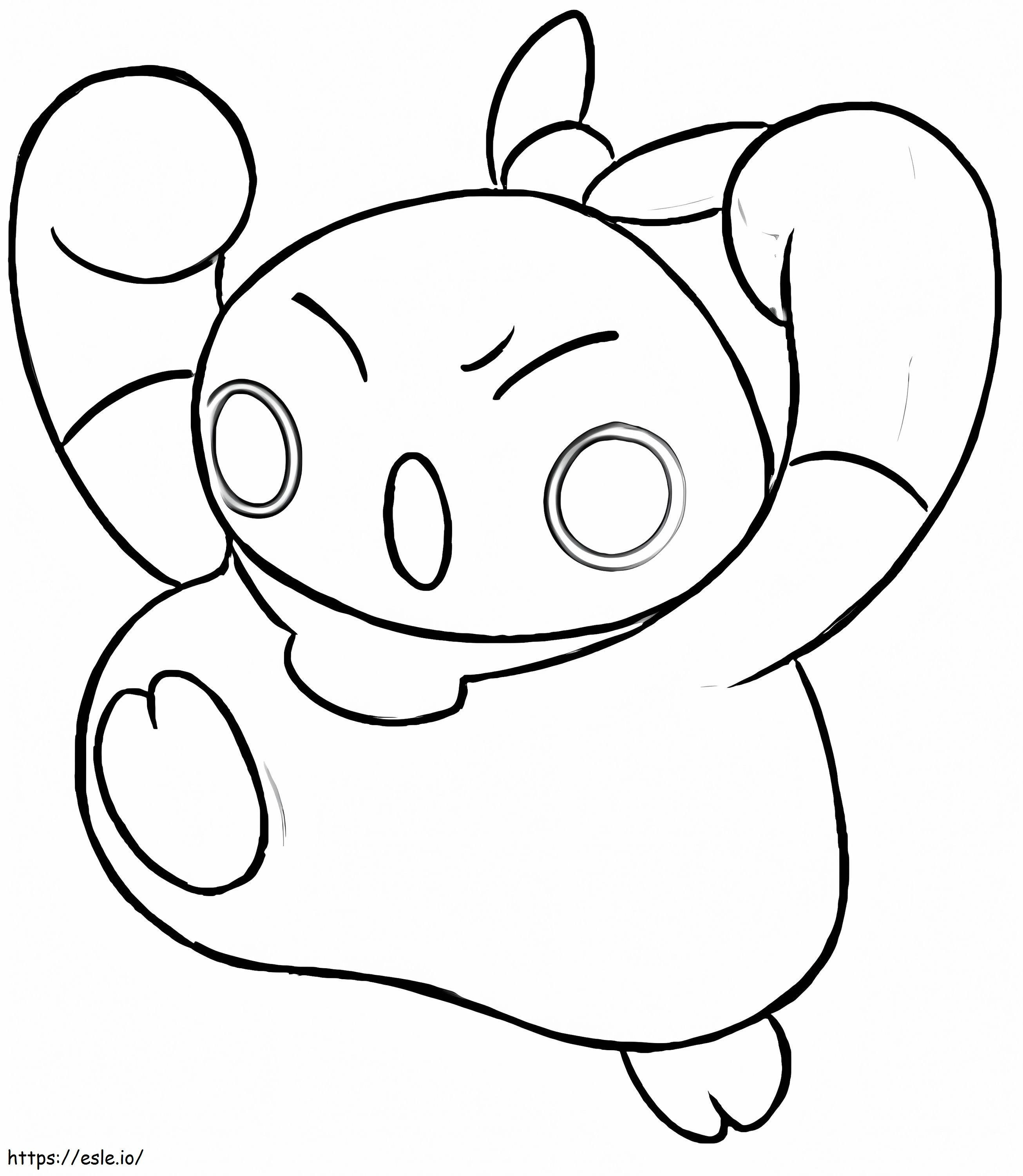 Coloriage Pokémon Makuhita gratuit à imprimer dessin