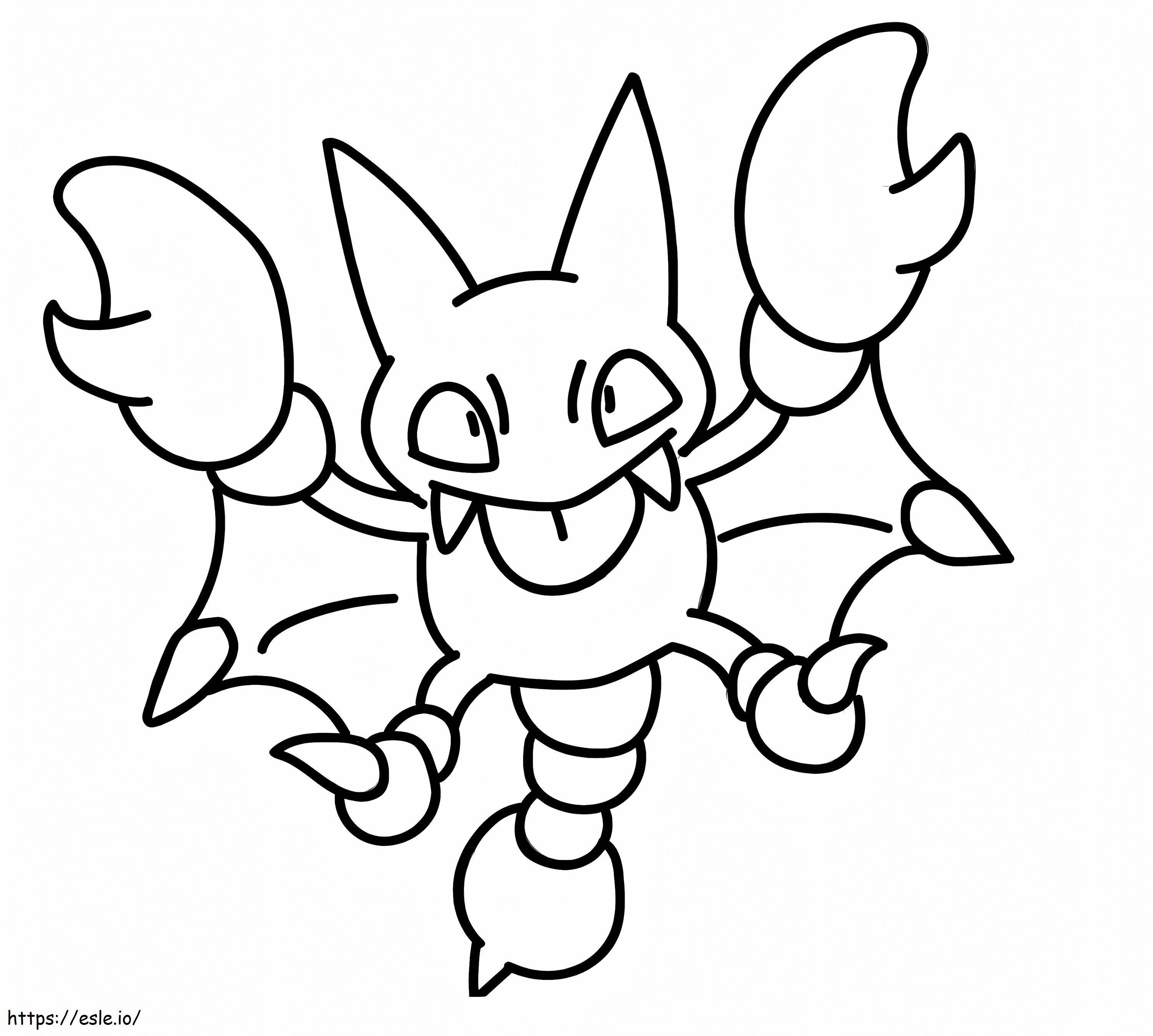 Printable Gligar Pokemon coloring page