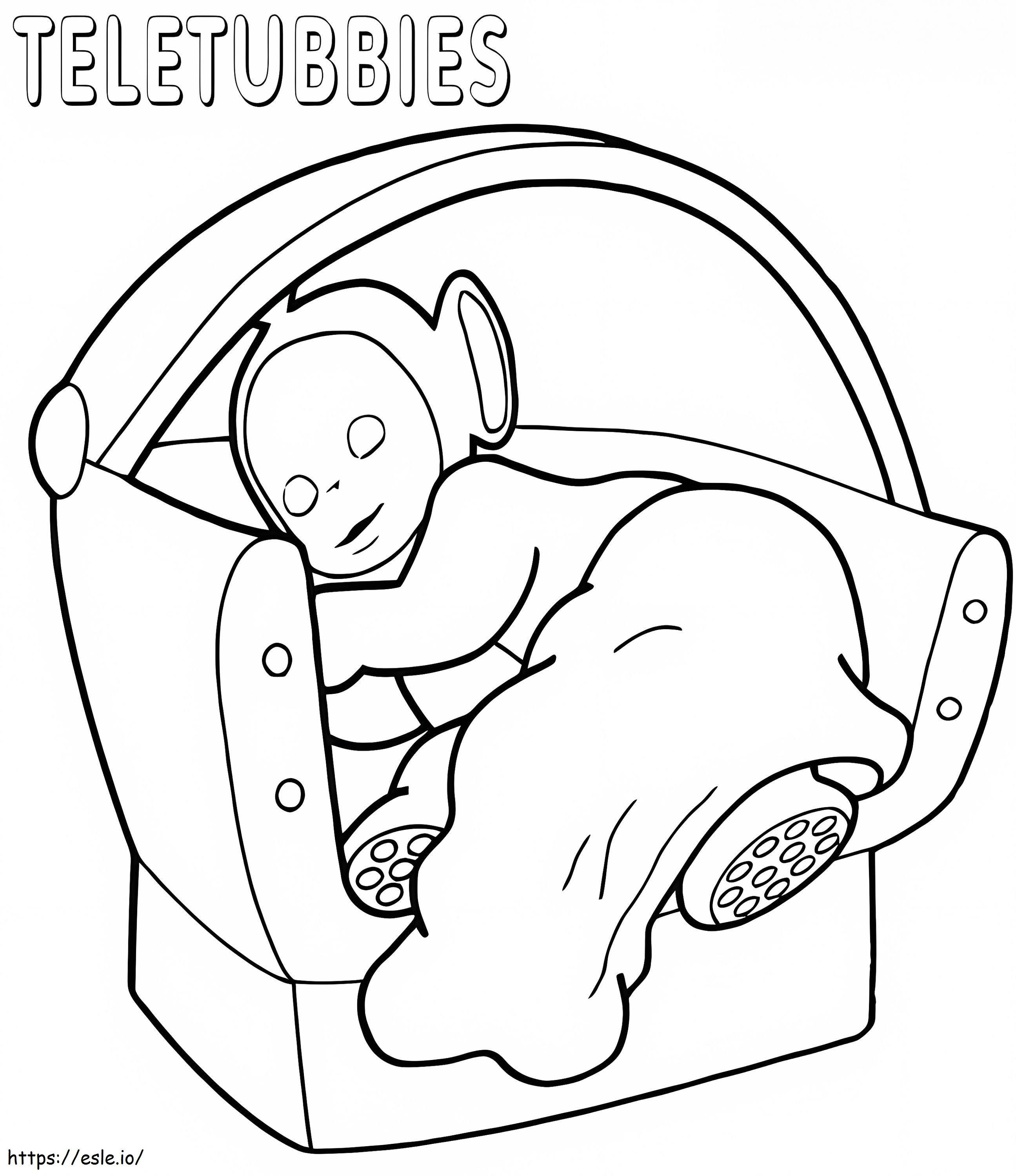 Cute Teletubbies Coloring Page coloring page