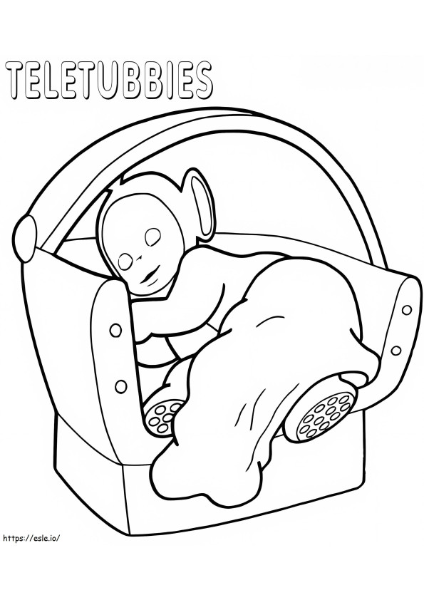 Cute Teletubbies Coloring Page coloring page