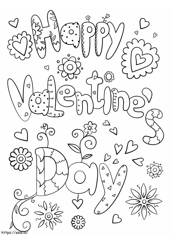 Happy Valentines Day Doodle