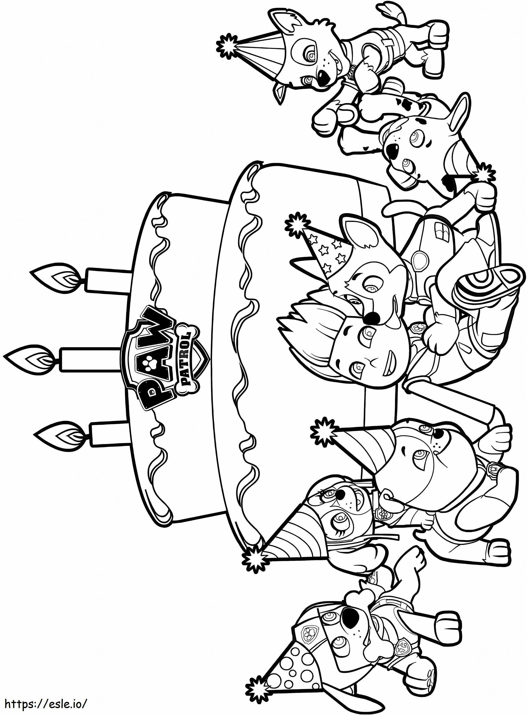 Happy Birthday To You Ryder coloring page