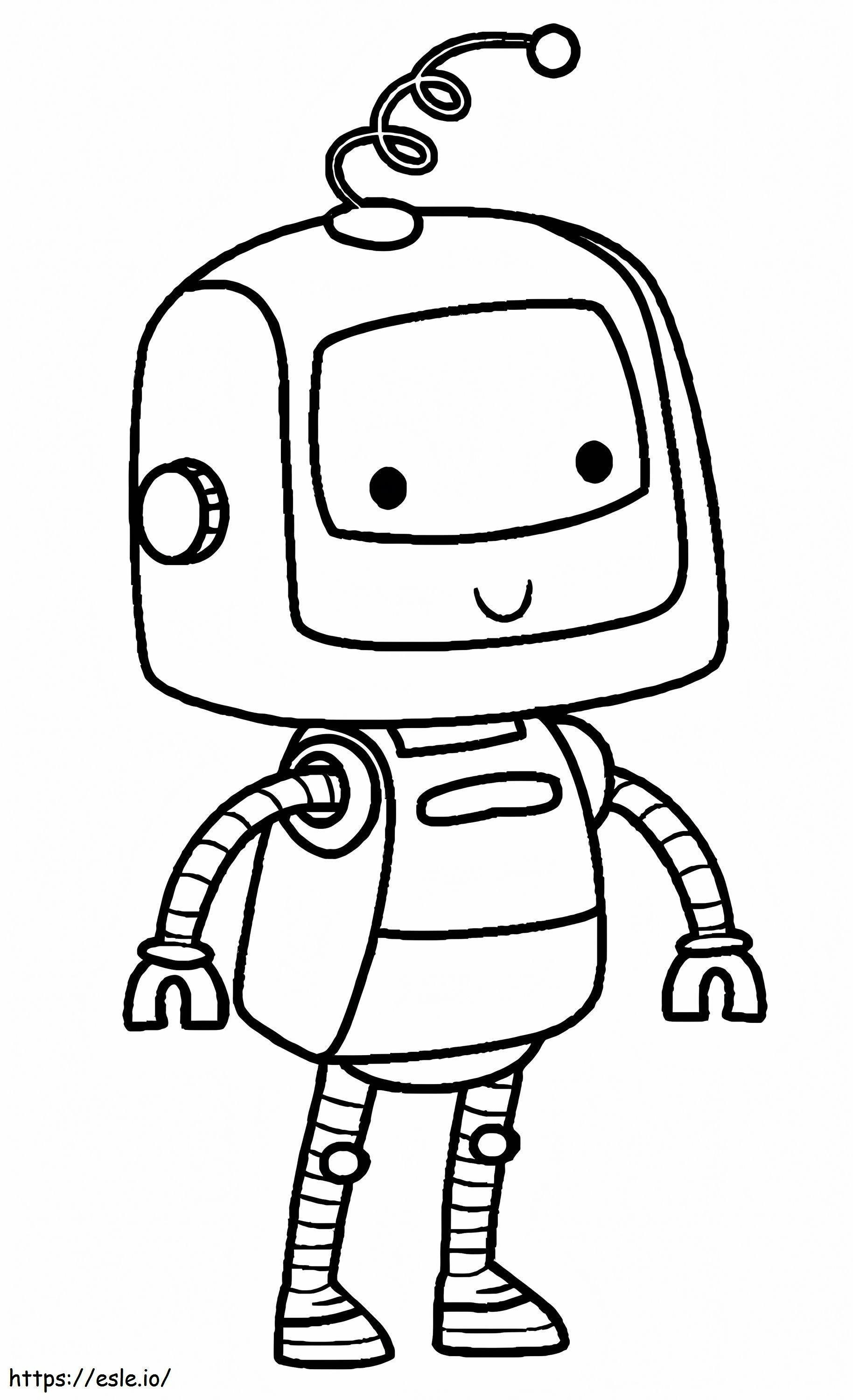 Bir Çocuk Robotu boyama