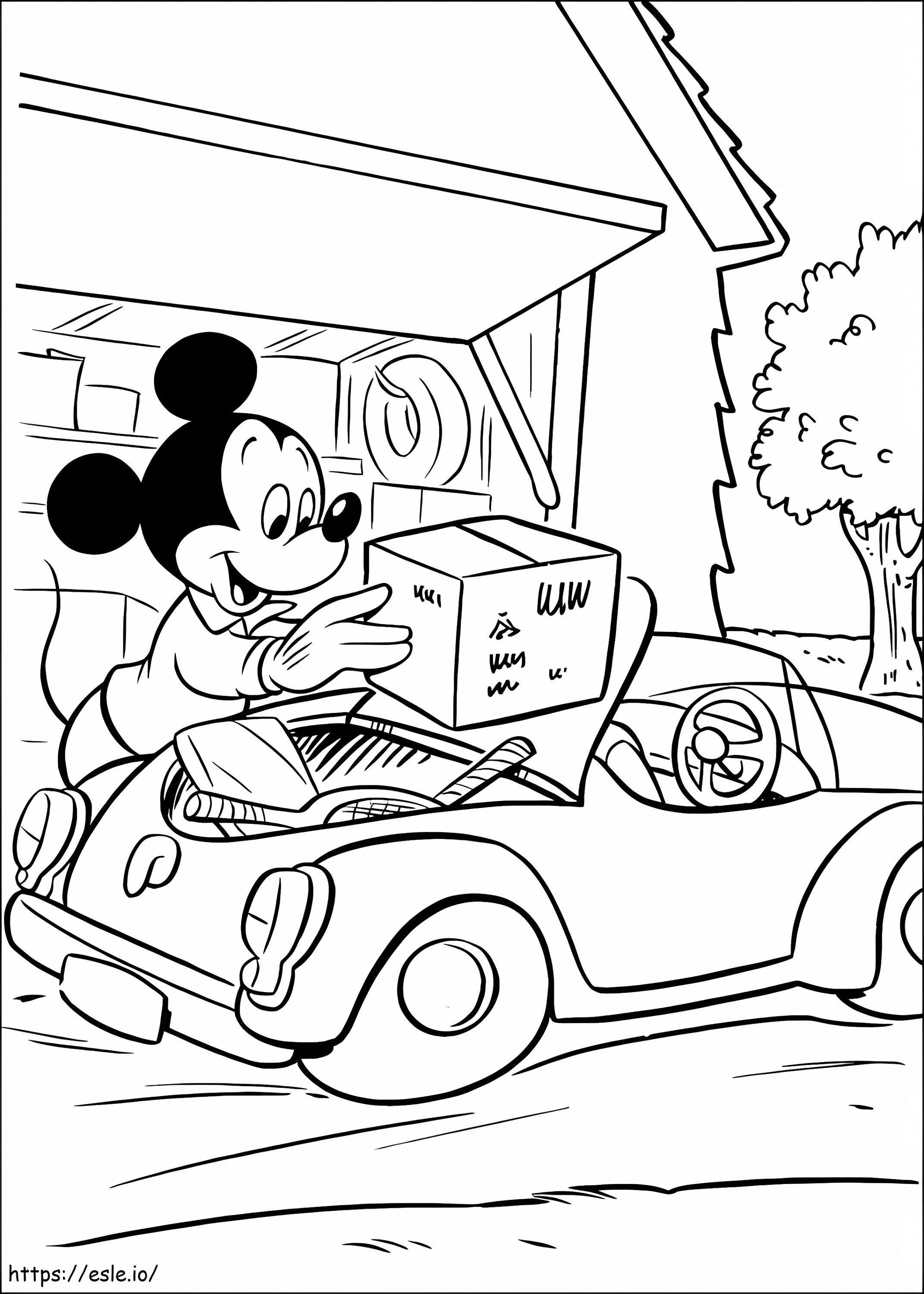 Coloriage Mickey Mouse gratuit à imprimer dessin