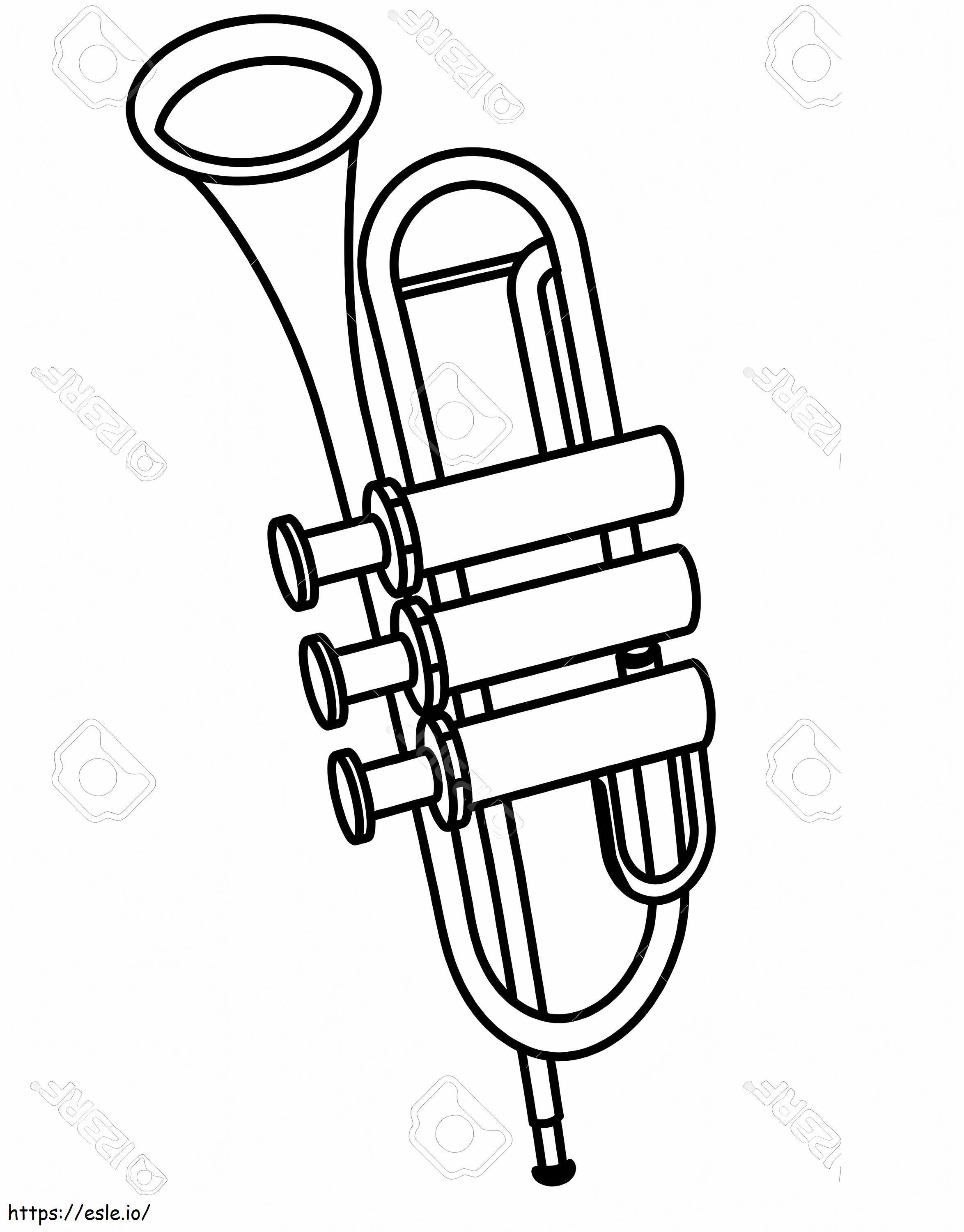 Normal Trumpet 3 coloring page