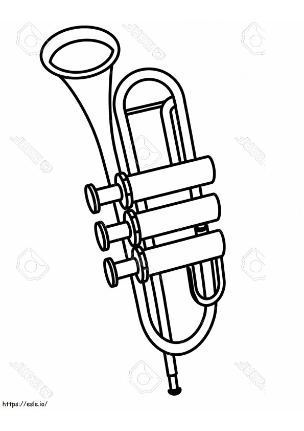 Normal Trumpet 3 coloring page