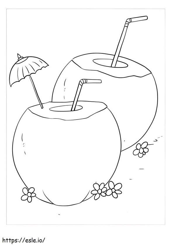 Due bevande al cocco