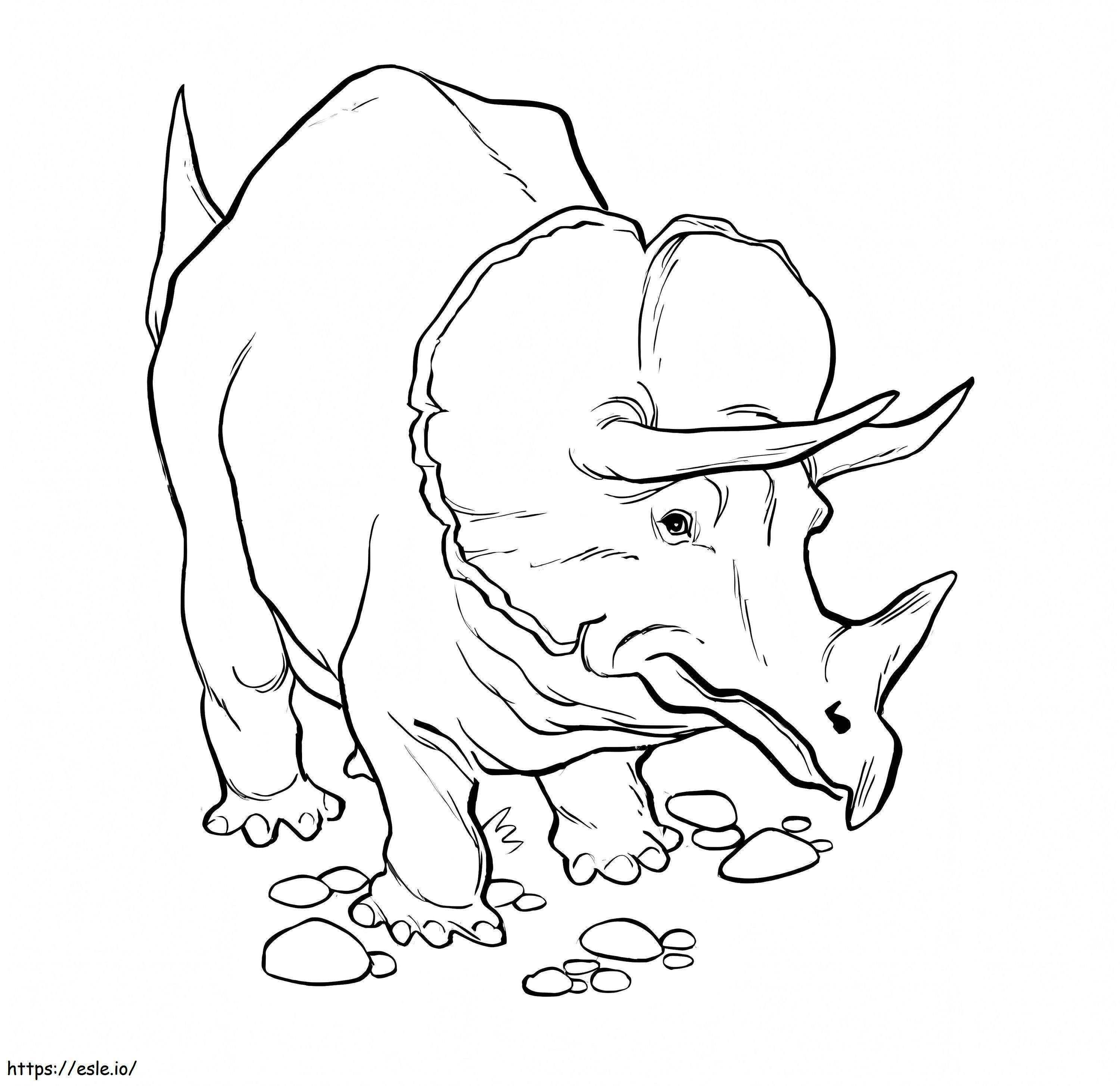 Darmowe Zdjęcia Triceratopsa kolorowanka