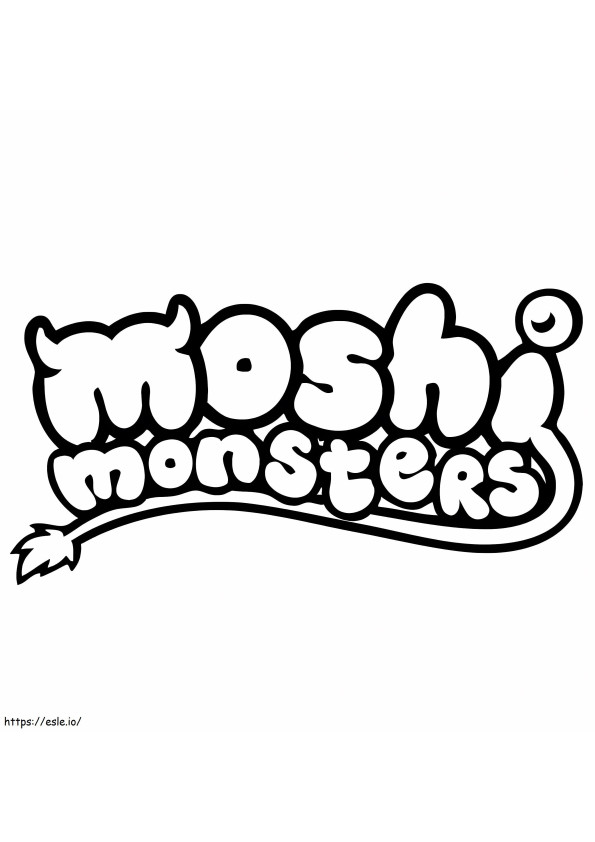 Logo Moshi Monsters värityskuva