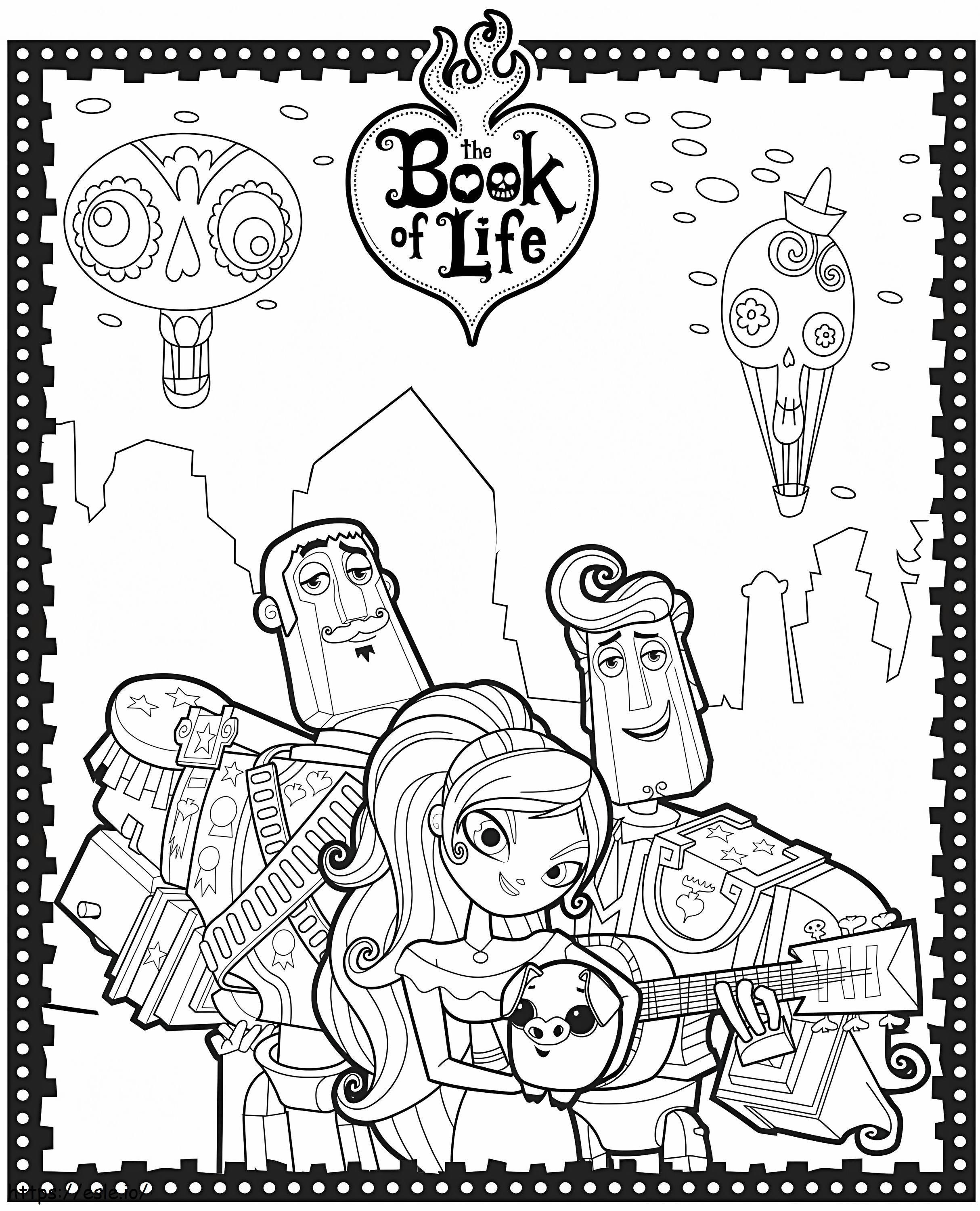The Book Of Life Characters coloring page
