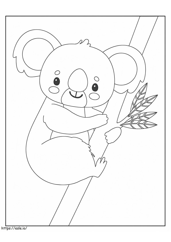 Good Koala coloring page