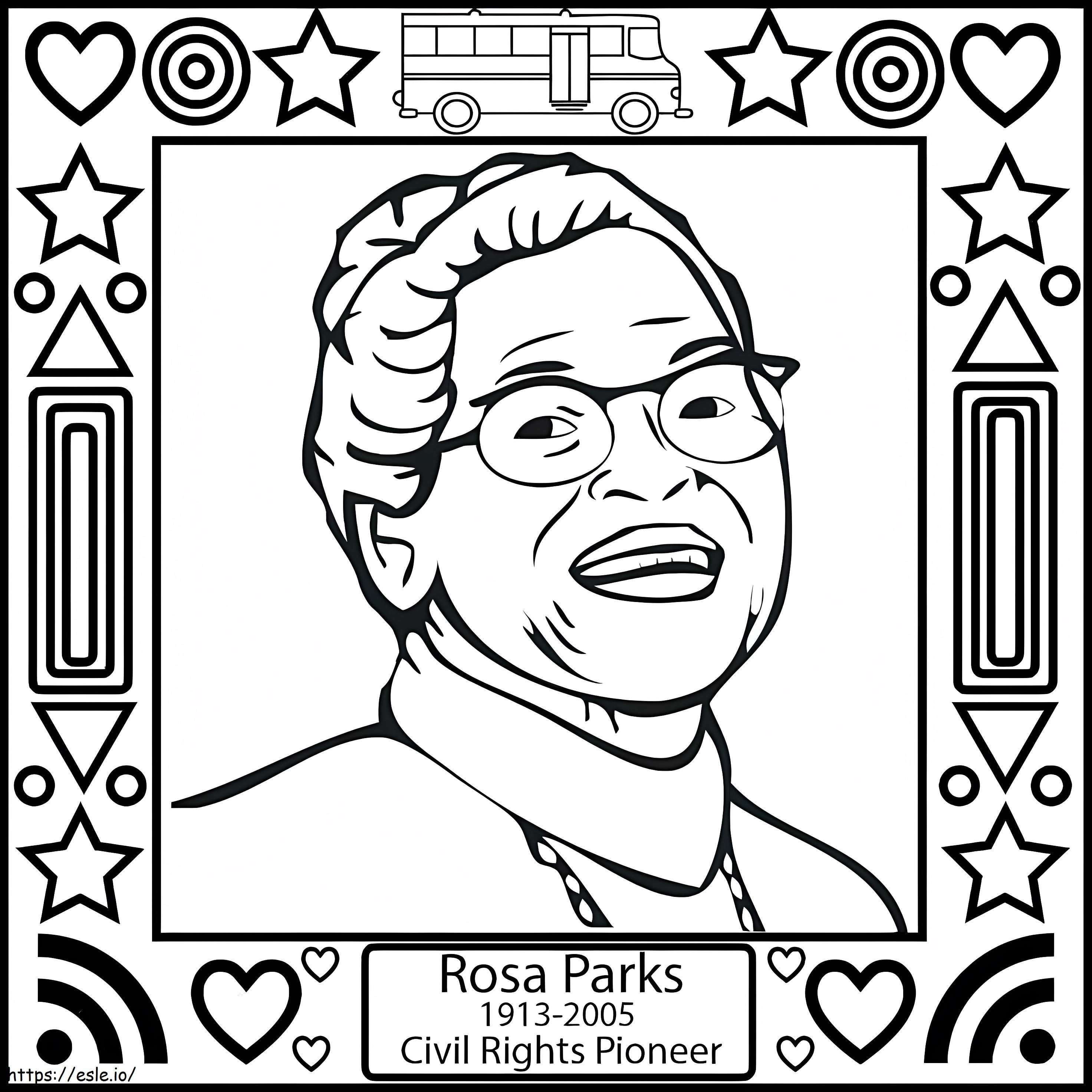 Rosa Parks 6 värityskuva