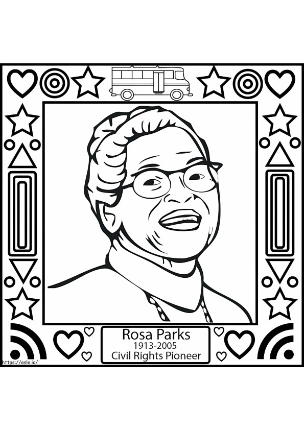 Rosa Parks 6 coloring page