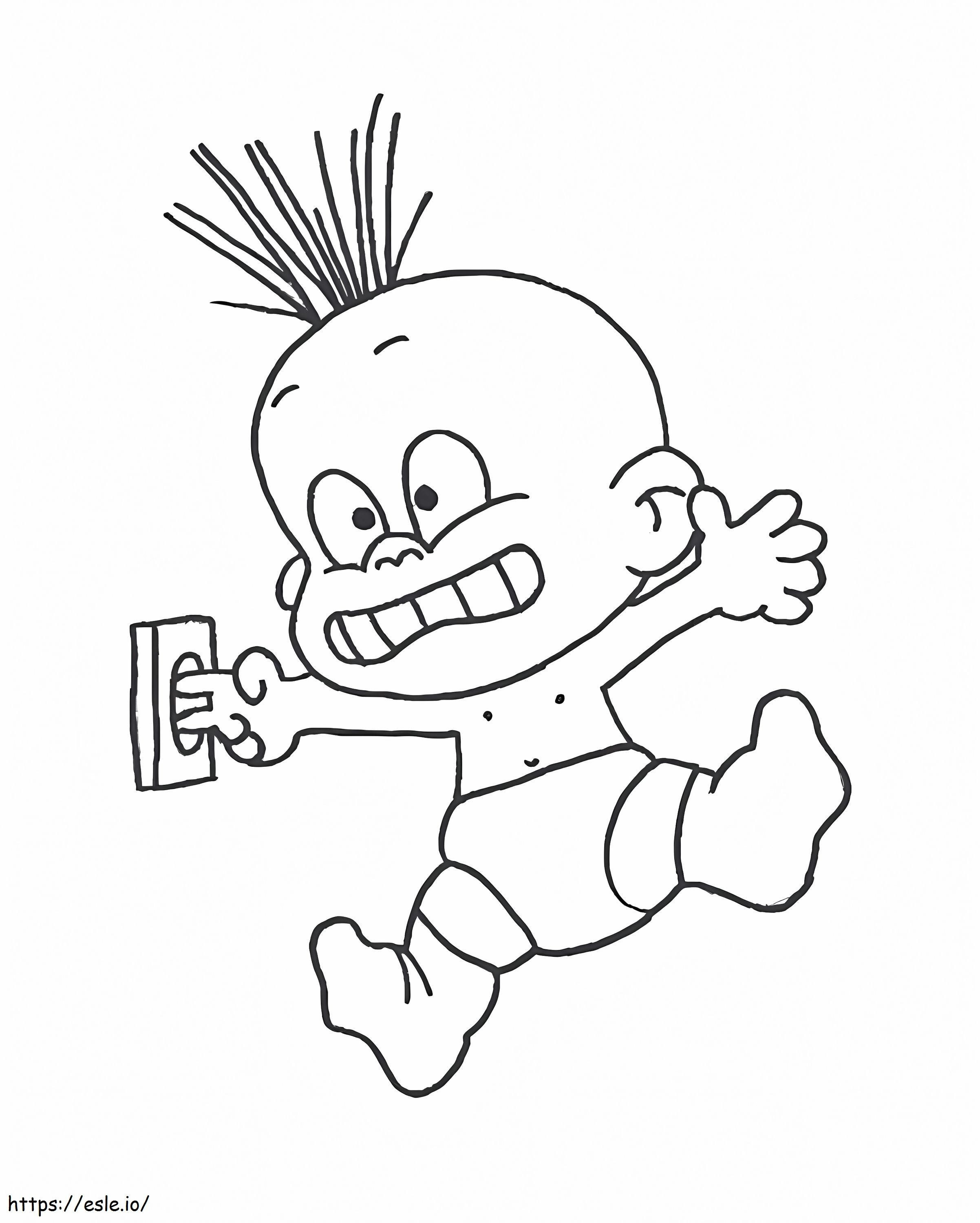 Winnie Diaper 1 coloring page