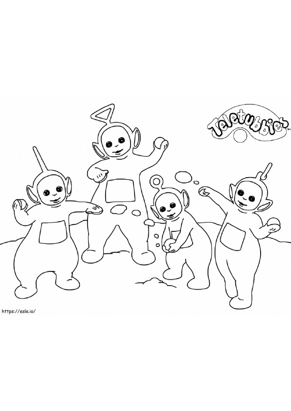 Teletubbies Coloring Page 6 coloring page