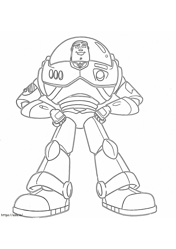 Buzz Lightyear 4 coloring page