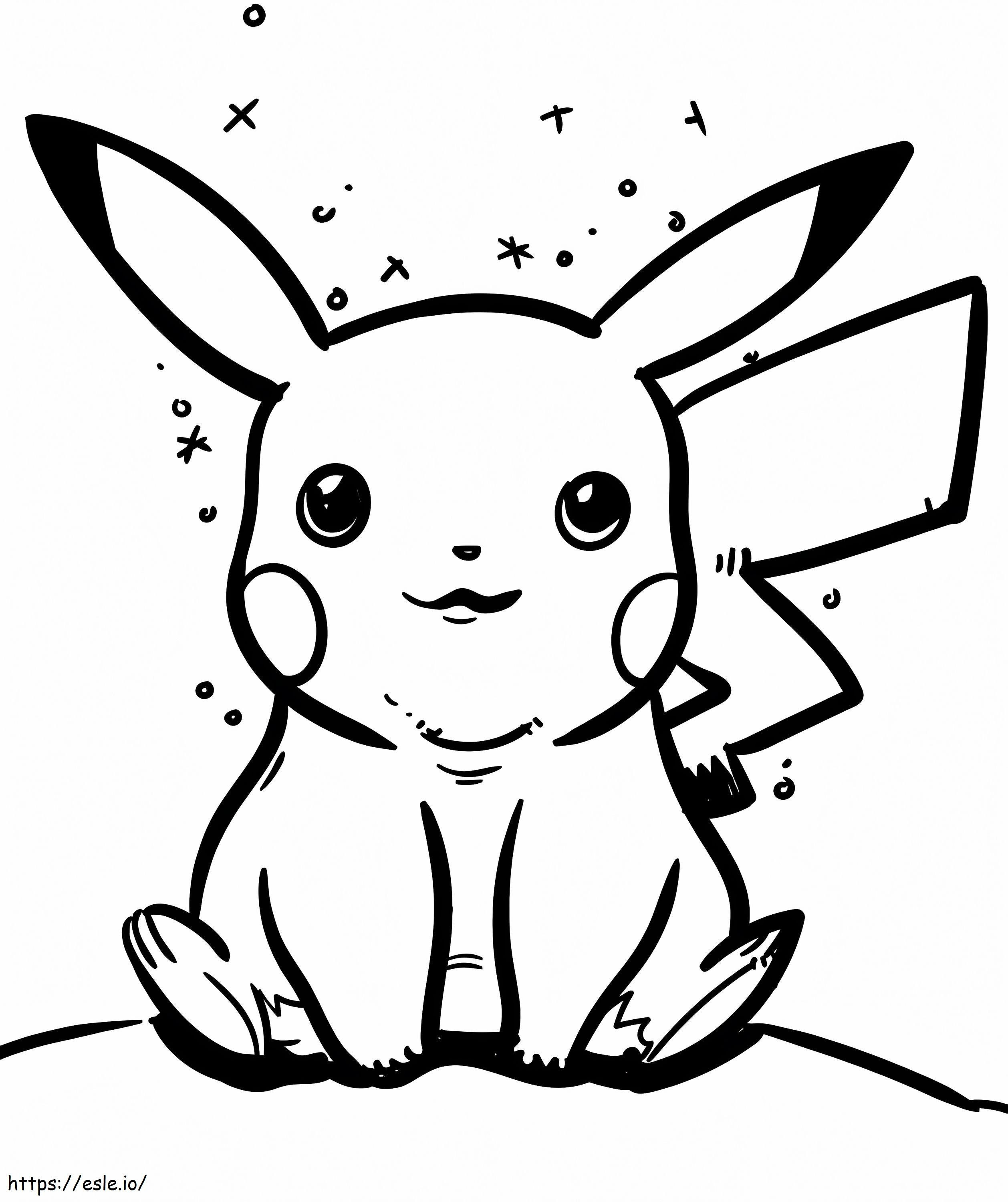 Coloriage Assistance Pikachu à imprimer dessin