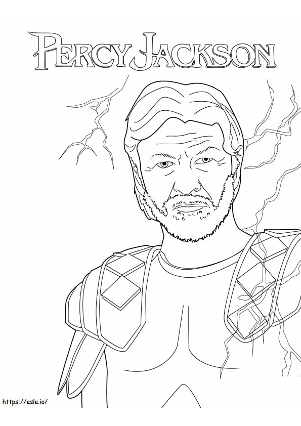 Zeus From Percy Jackson coloring page