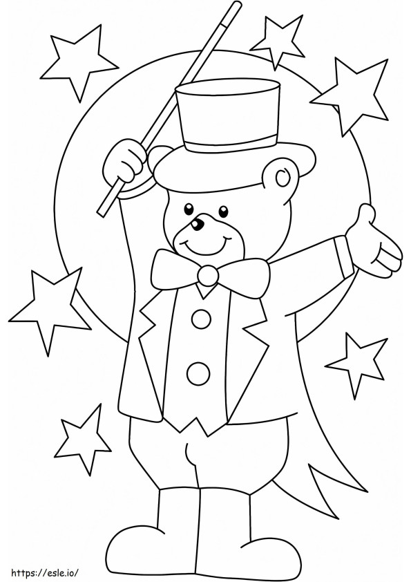 Clown 5 coloring page