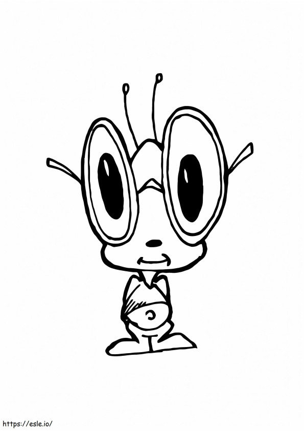 Desenho de críquete fofo