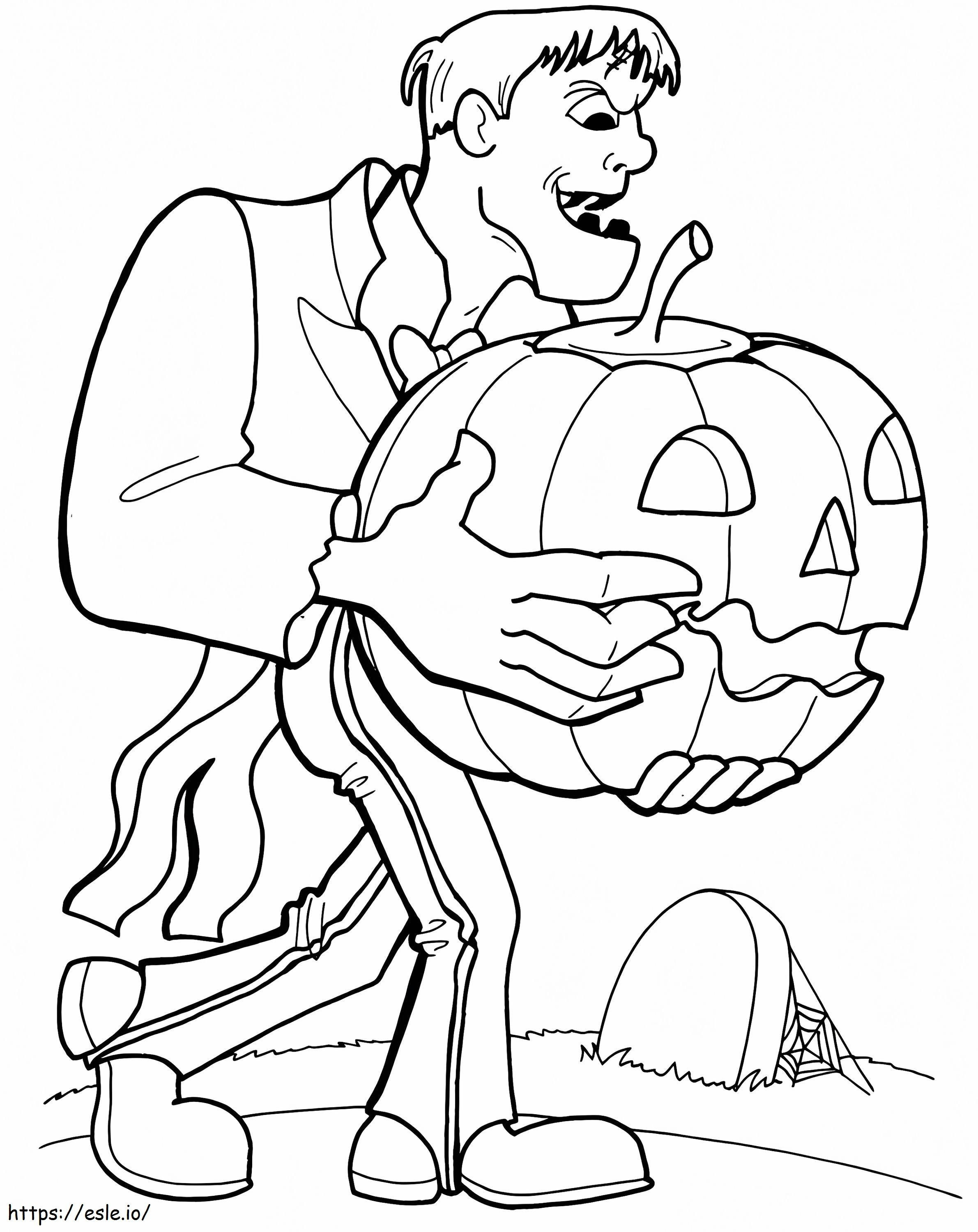 1539676914 Arkusz do kolorowania Frankensteina Więcej twarzy Frankensteina kolorowanka