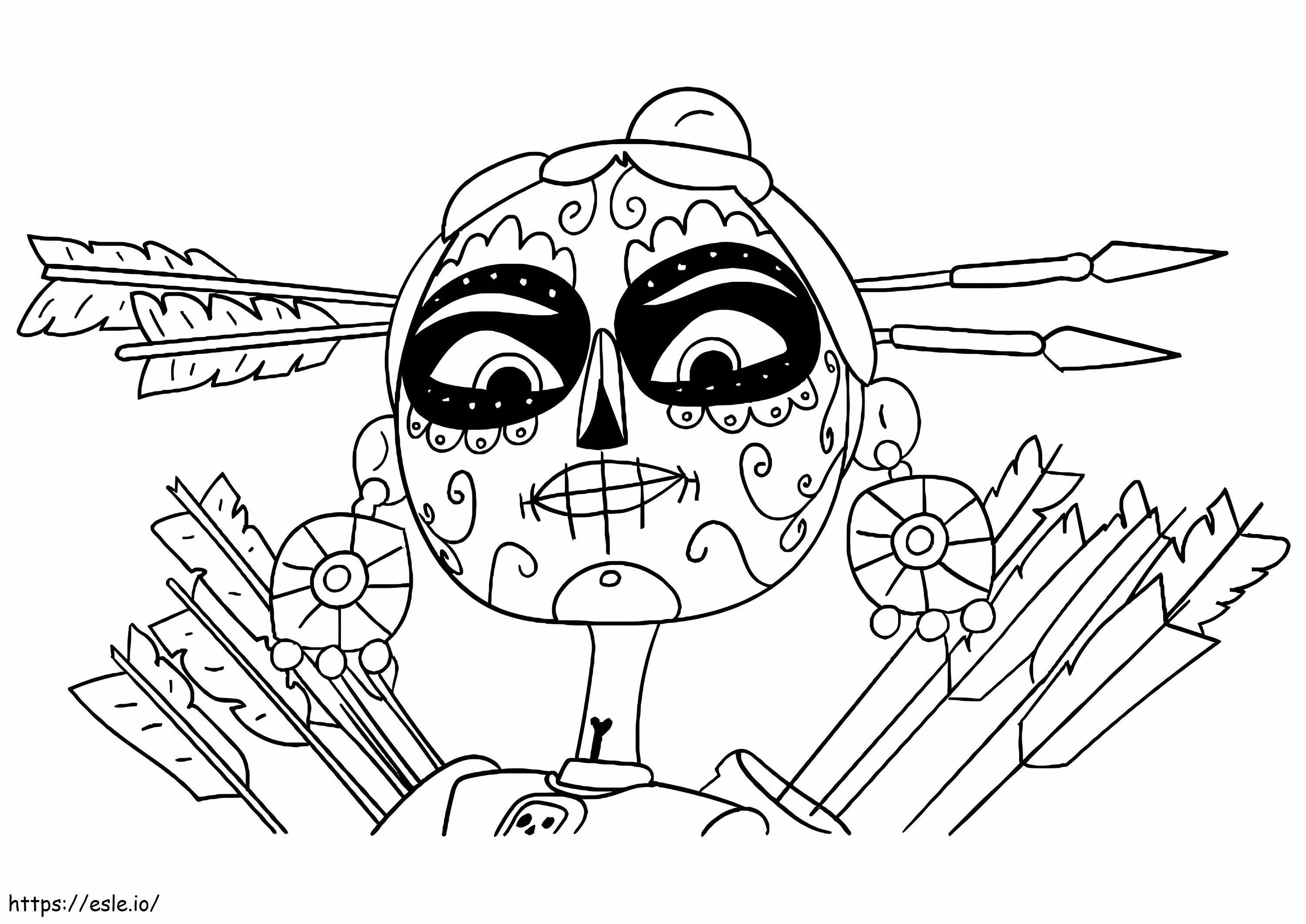 Chimi From Maya And The Three coloring page