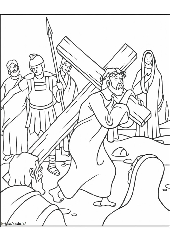 Stations Of The Cross coloring page