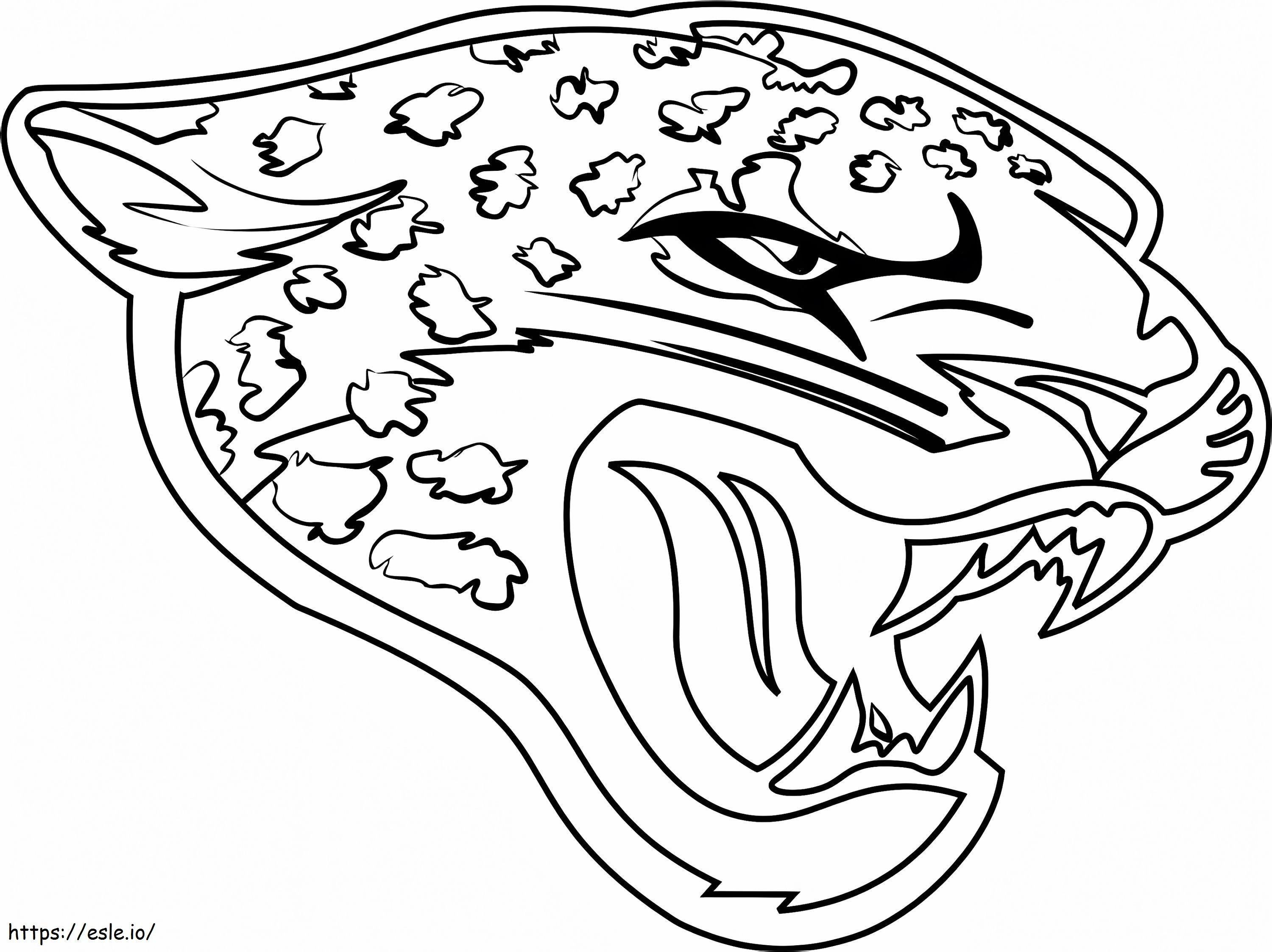 Logotipo de los jaguares de Jacksonville para colorear