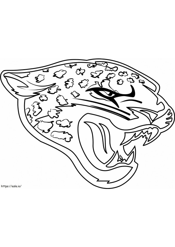 A Jacksonville Jaguars logója kifestő