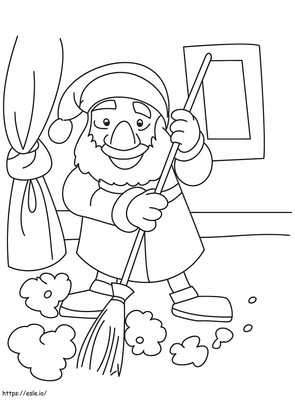 Sweeper Dwarf coloring page