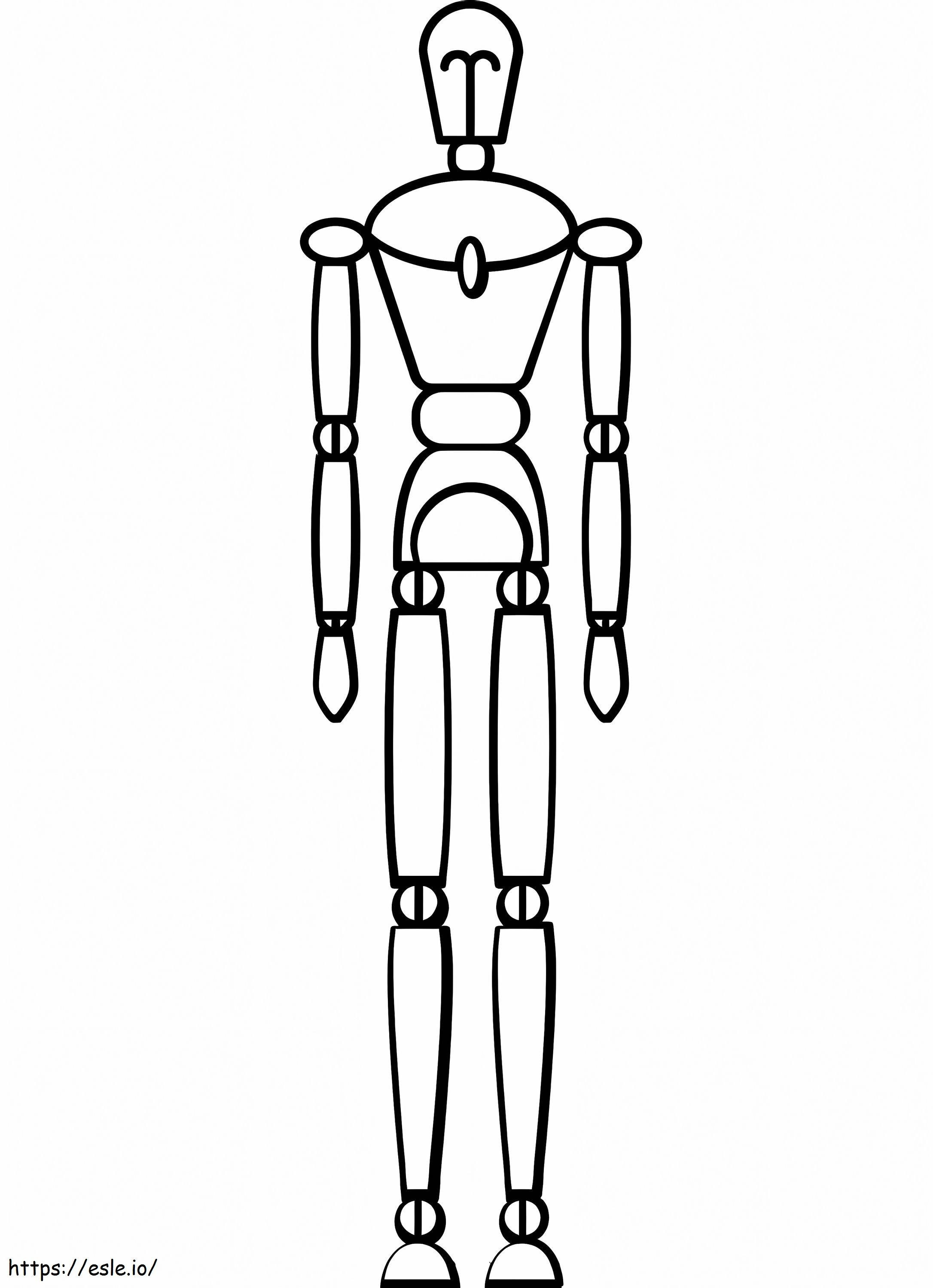 Printable Mannequin coloring page