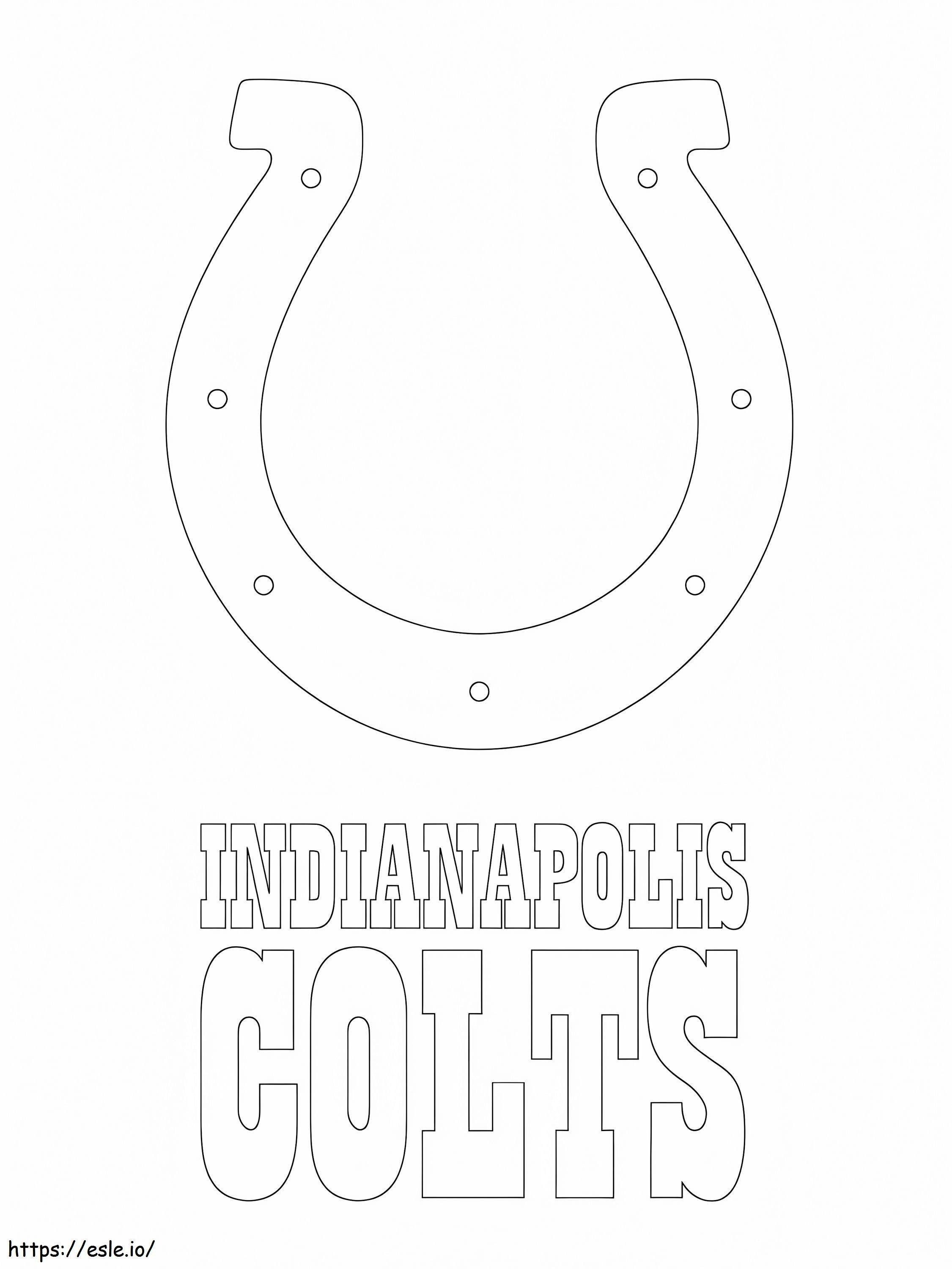 Logo Indianapolis Colts Gambar Mewarnai