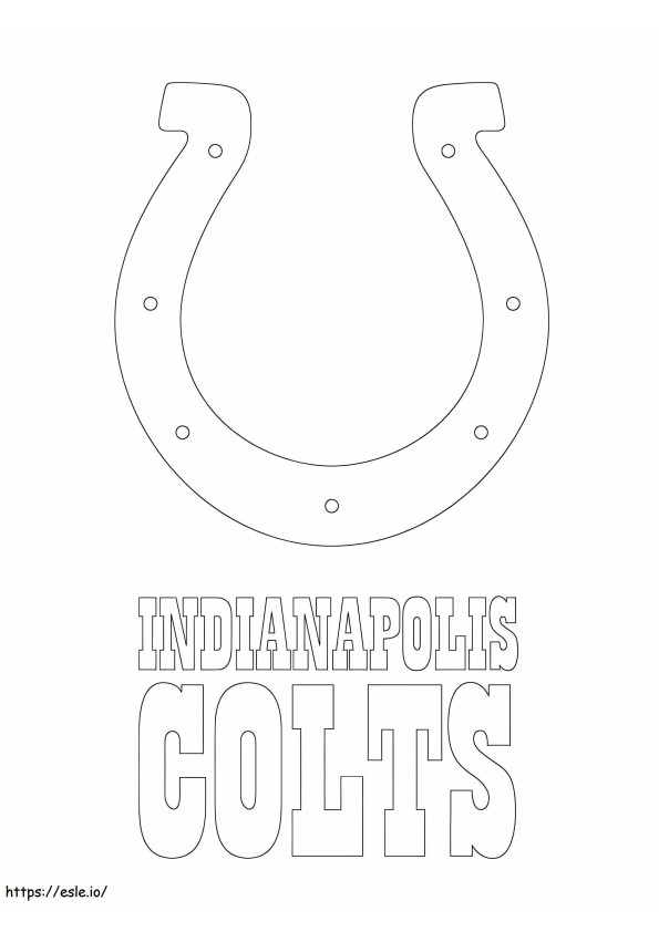 Indianapolis Colts Logo para colorir