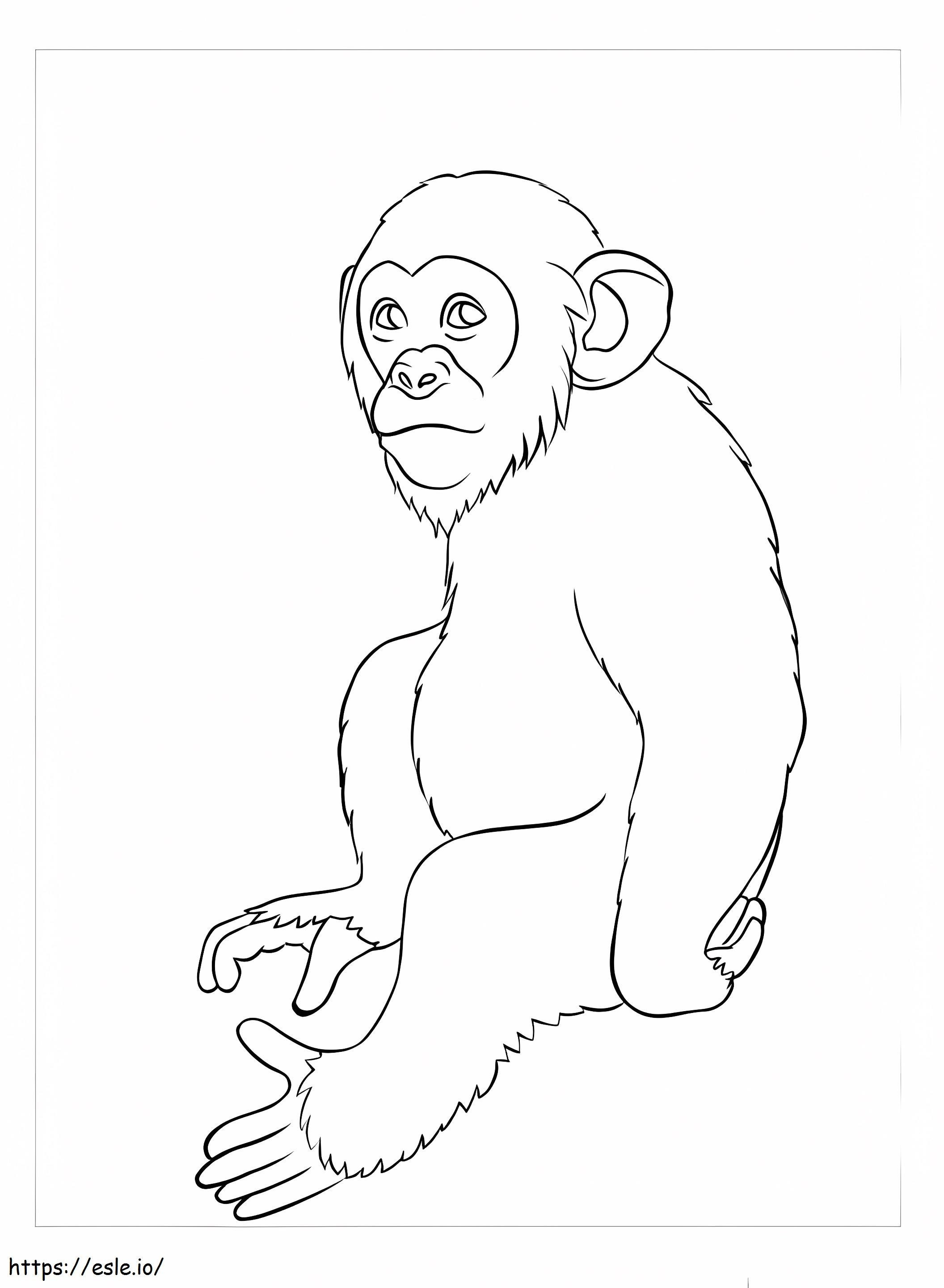 Awesome Apes coloring page