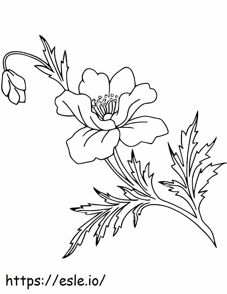 Poppy 7 coloring page