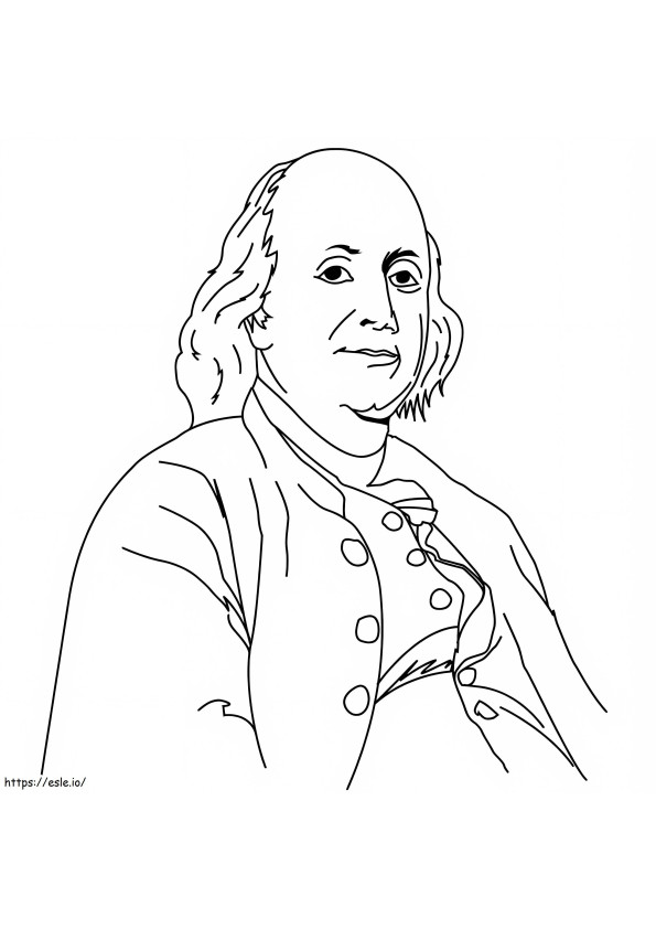 Coloriage Benjamin Franklin4 à imprimer dessin