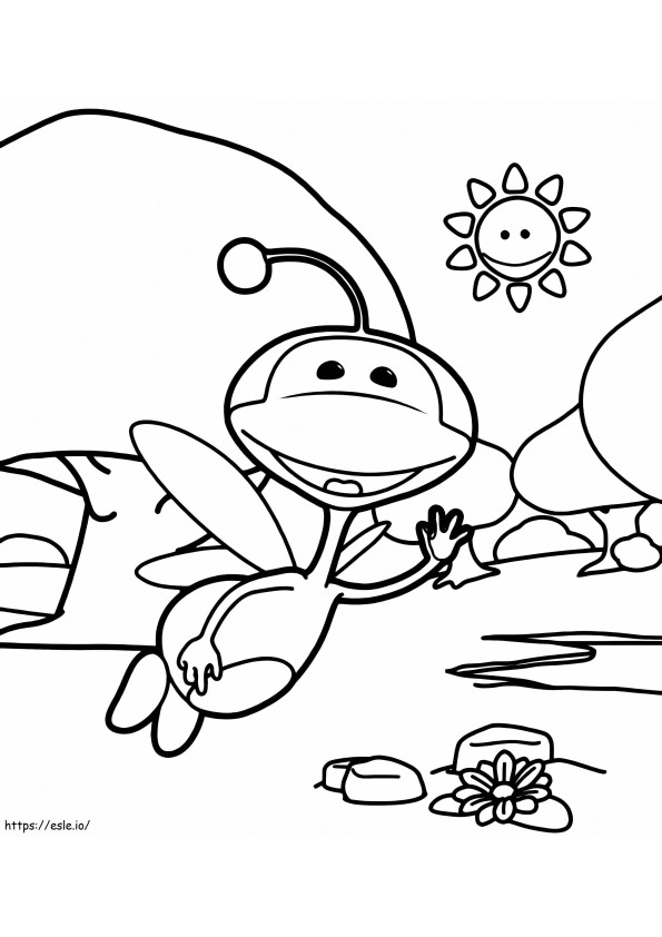 Uki And Sun coloring page